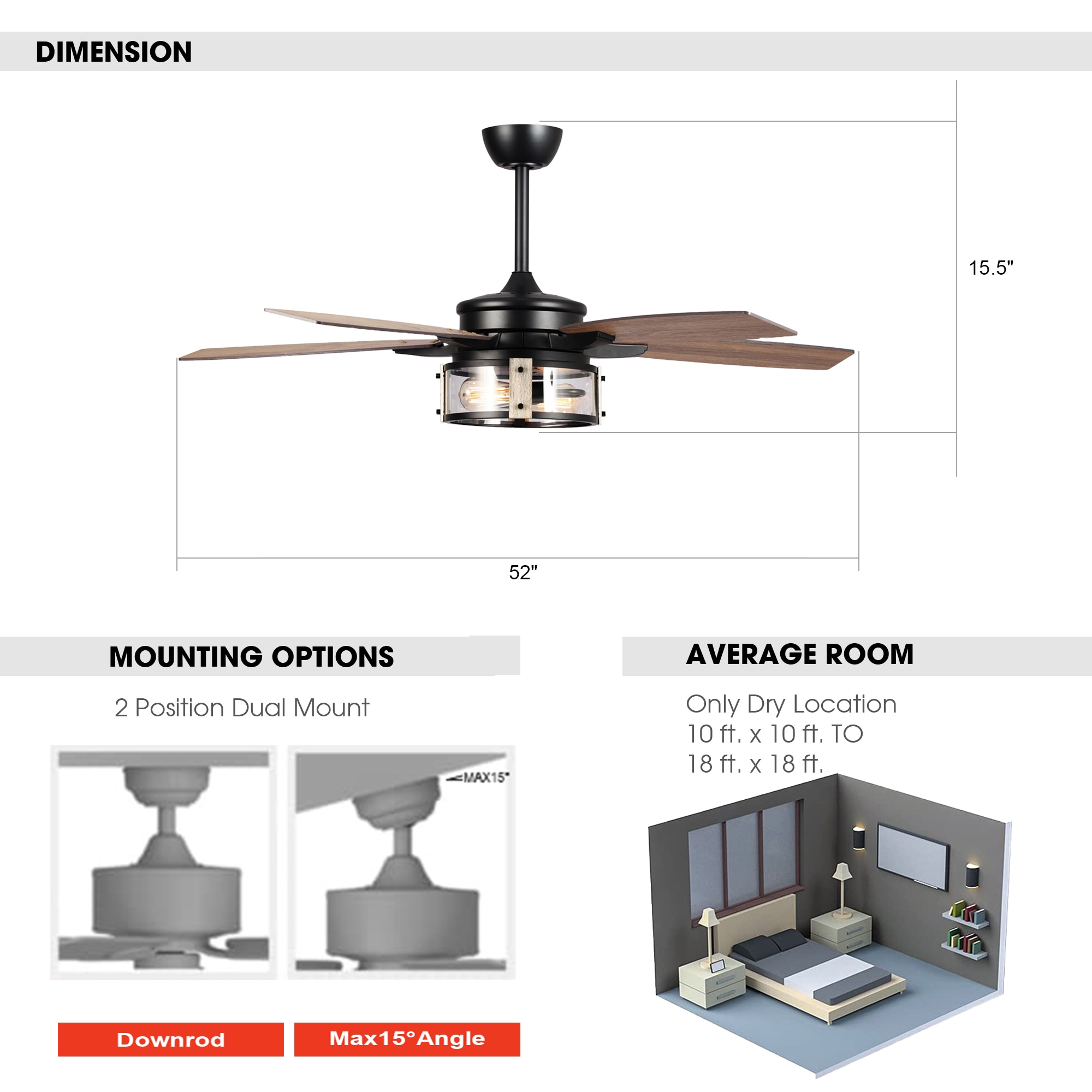 Parrot Uncle F6331110V Ceiling-Fans - View #7