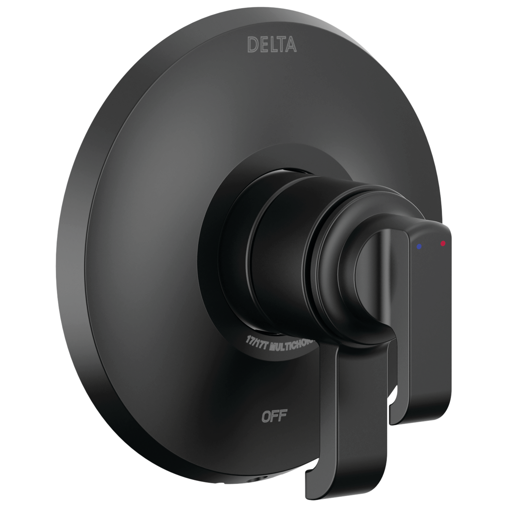 Matte Black Dual-Function Shower Valve Trim Kit