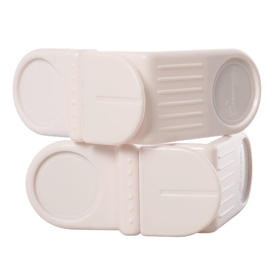 Dreambaby L133 Child Safety White Cabinet Locks 2-Pack