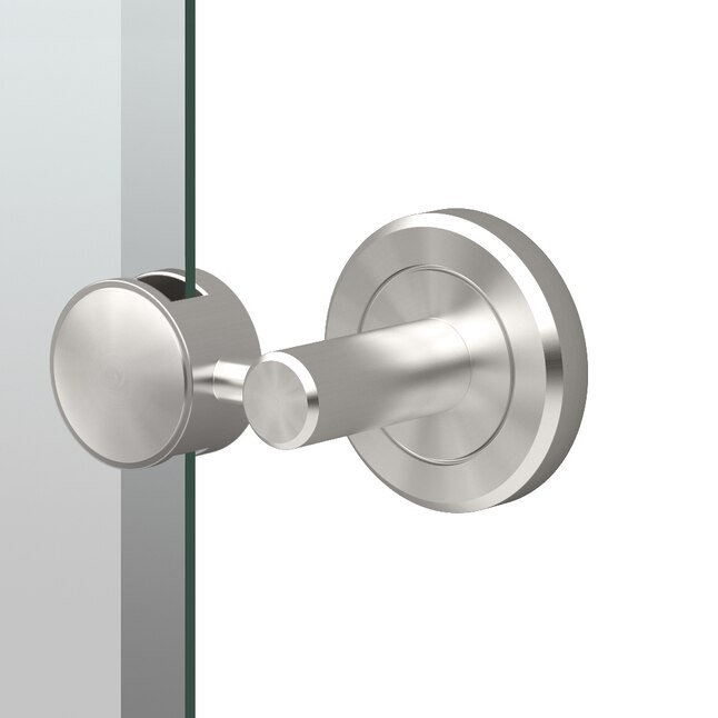 Rectangular Frameless Bathroom Mirror, Pivot Mirror Hardware Brushed Nickel
