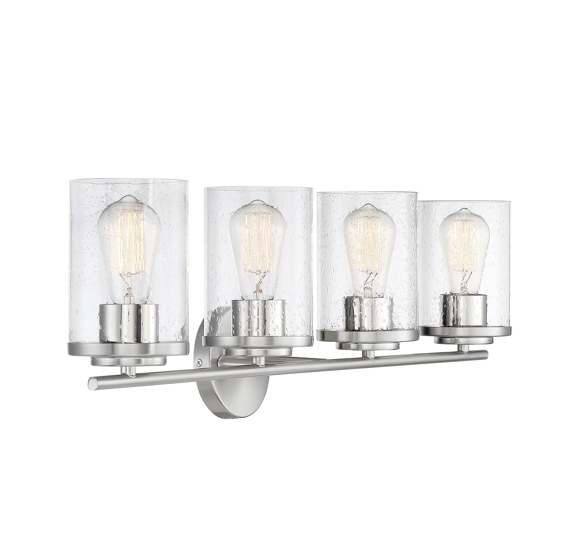 Marshall Polished Chrome 4-Light Bathroom Vanity Fixture