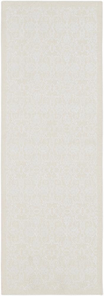Surya ADE6006-288 Adeline 2 X 8 (ft) Wool Cream Indoor Trellis Runner Rug