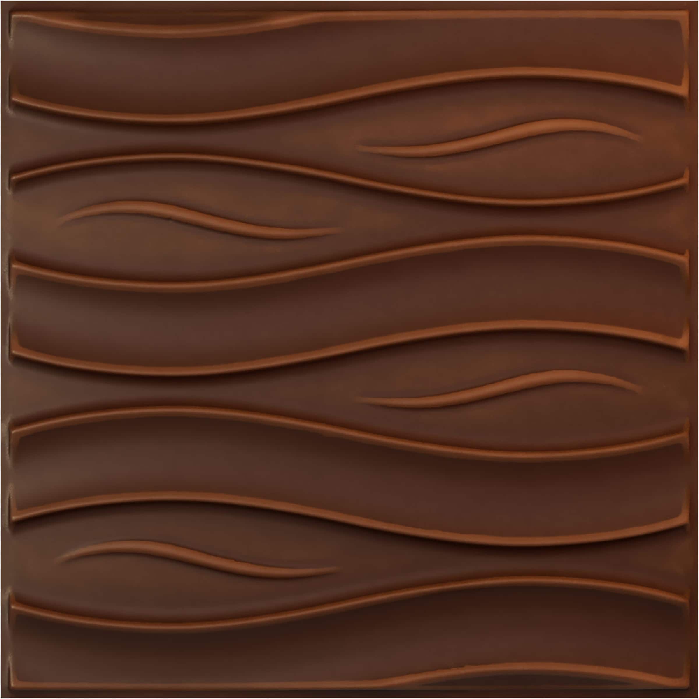 Ekena Millwork WP20X20SSDRU 19-5/8-in x 19-5/8-in Embossed Paintable/Stainable Red PVC Wall Panel (