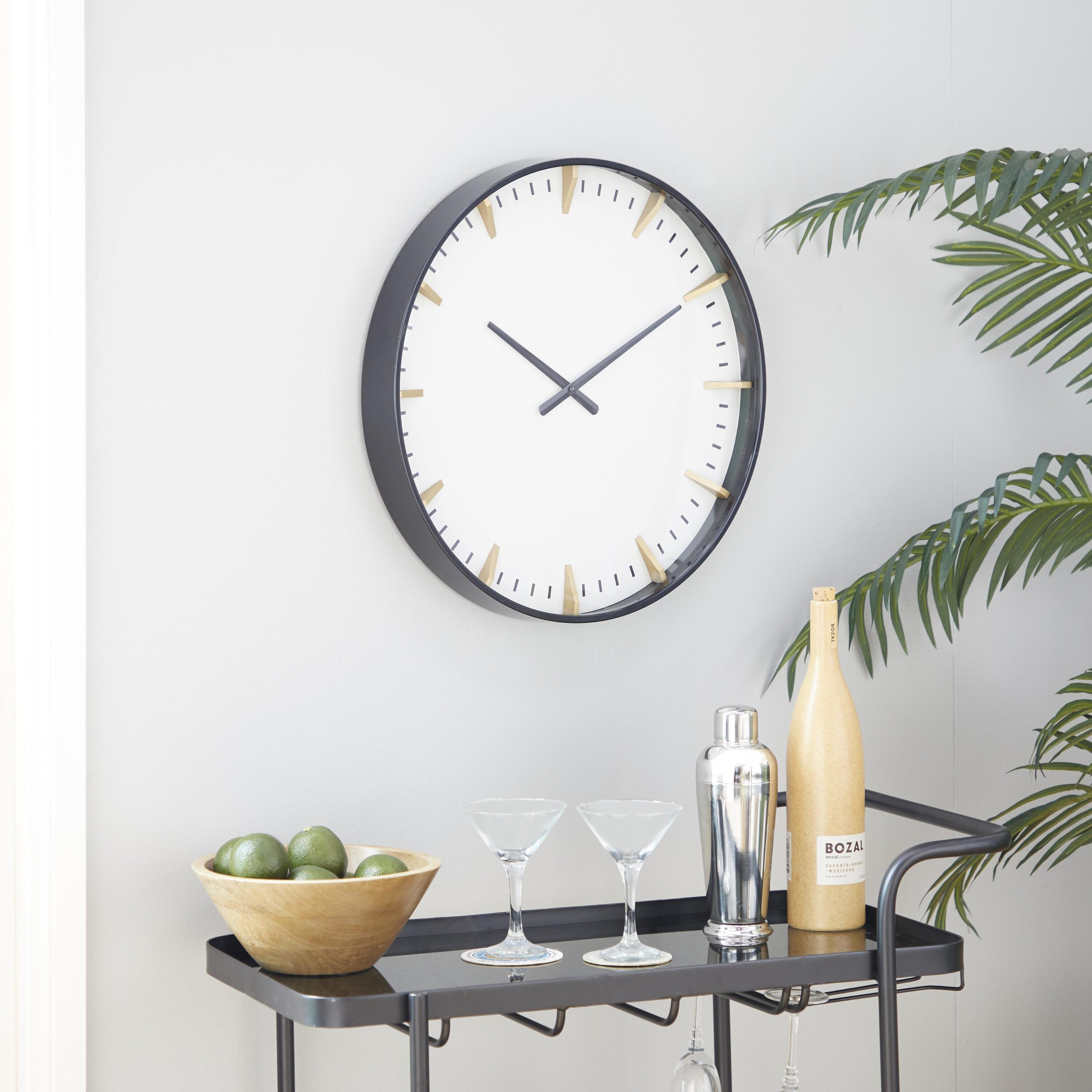 Grayson Lane 92286 Numberless Analog Round Wall Contemporary