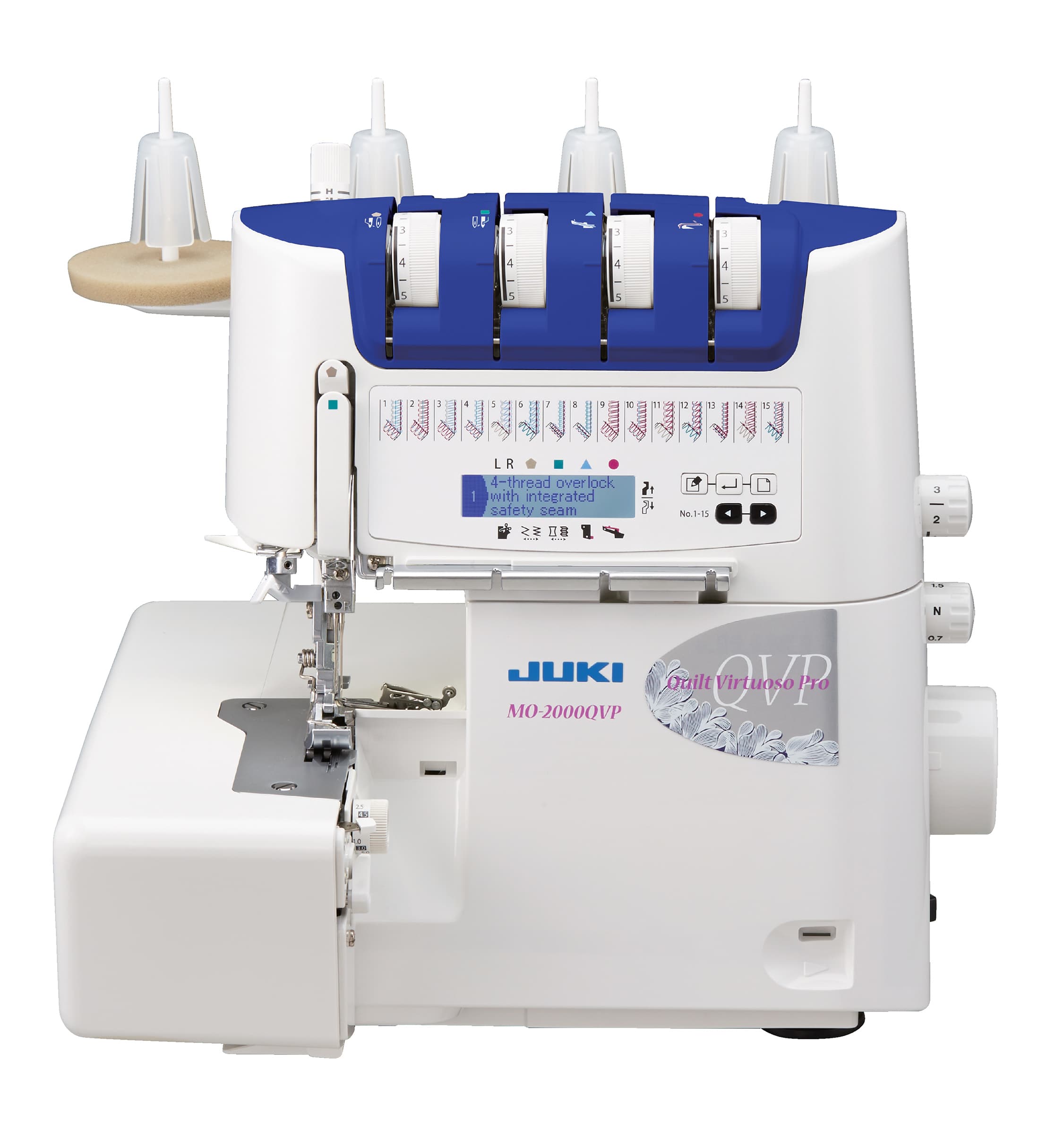 Juki MO-2000QVP MO2000 2/3/4 Air Threading Overlock Serger Sewing Machine