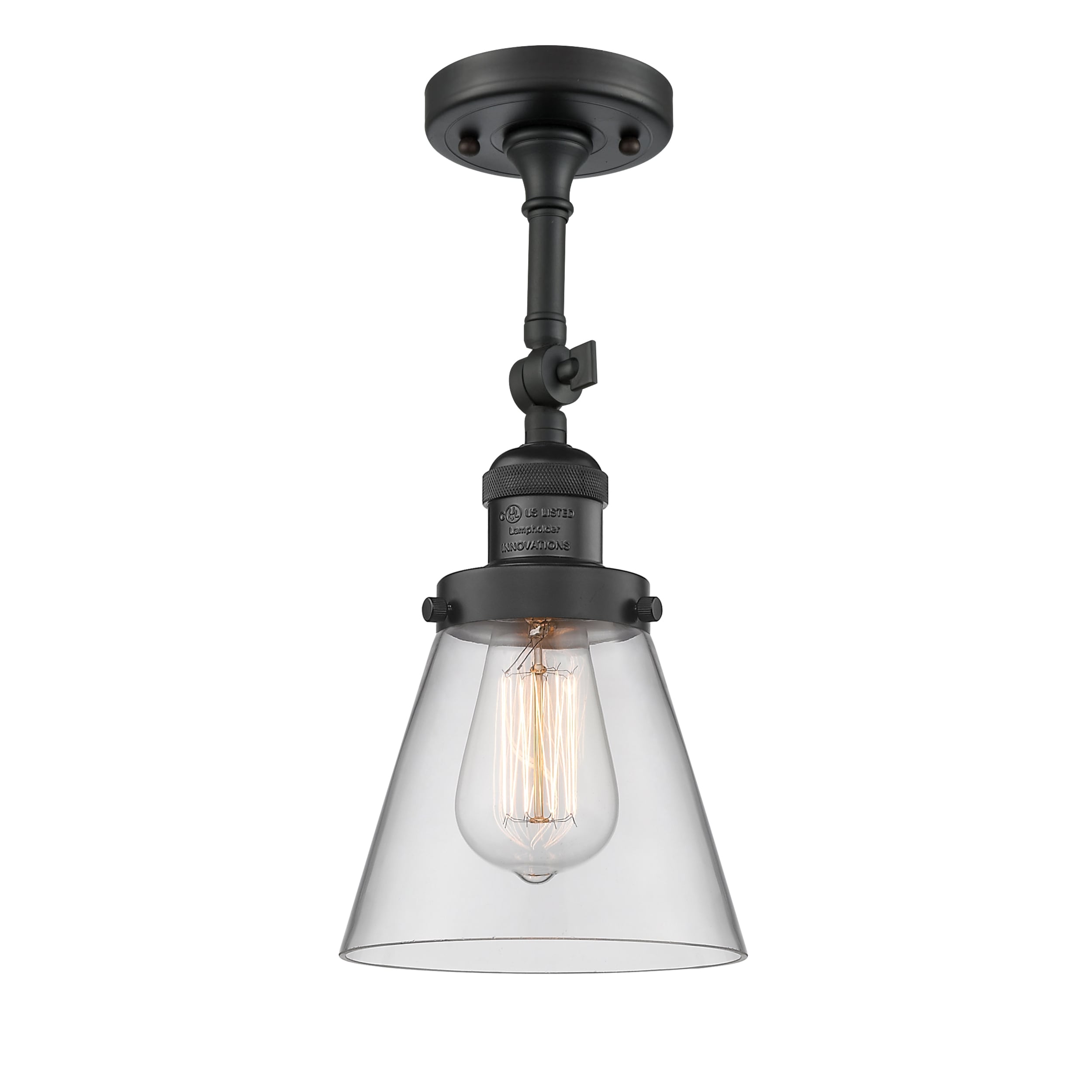 Black Adjustable Brass Dimmable Wall Sconce