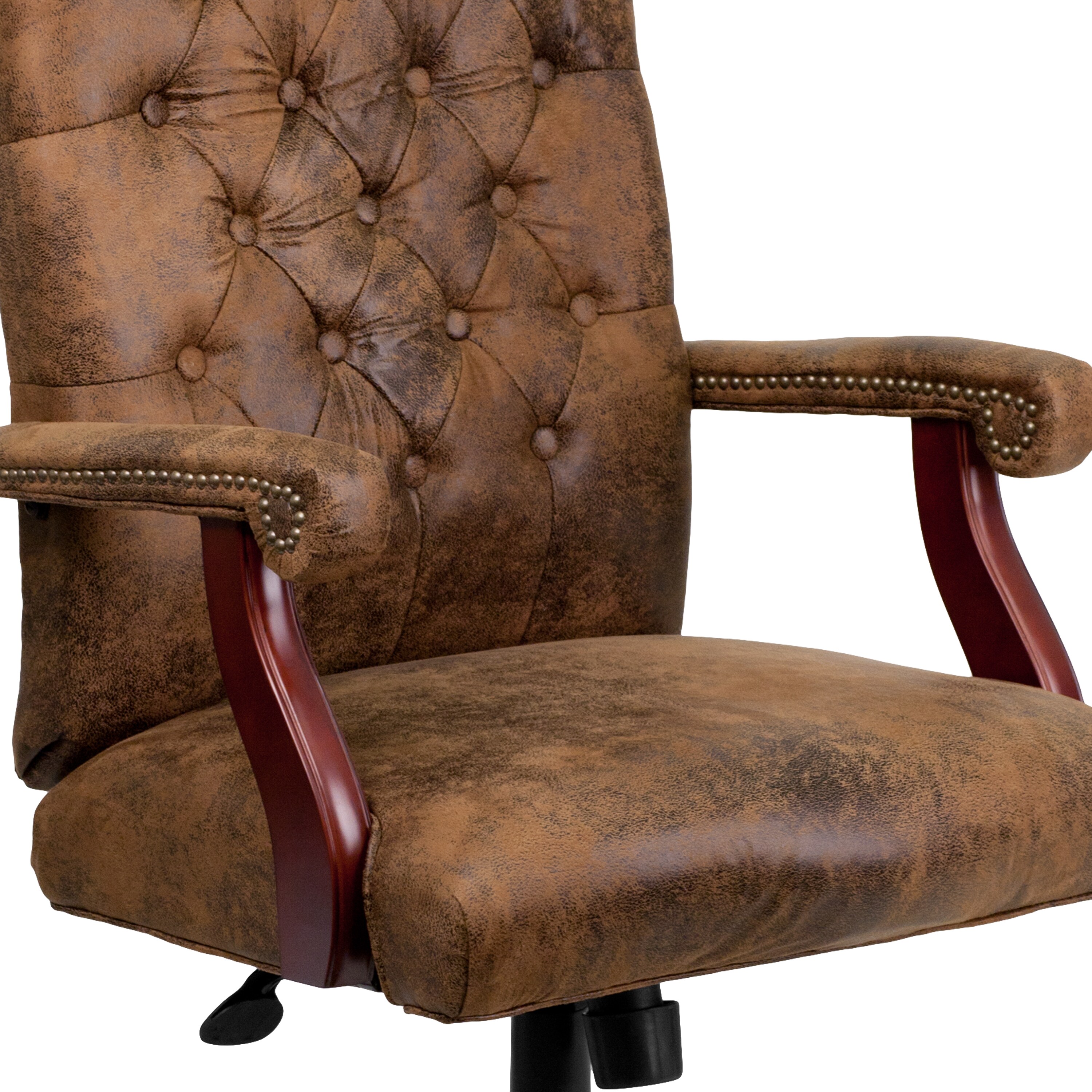 bomber brown classic executive office chair