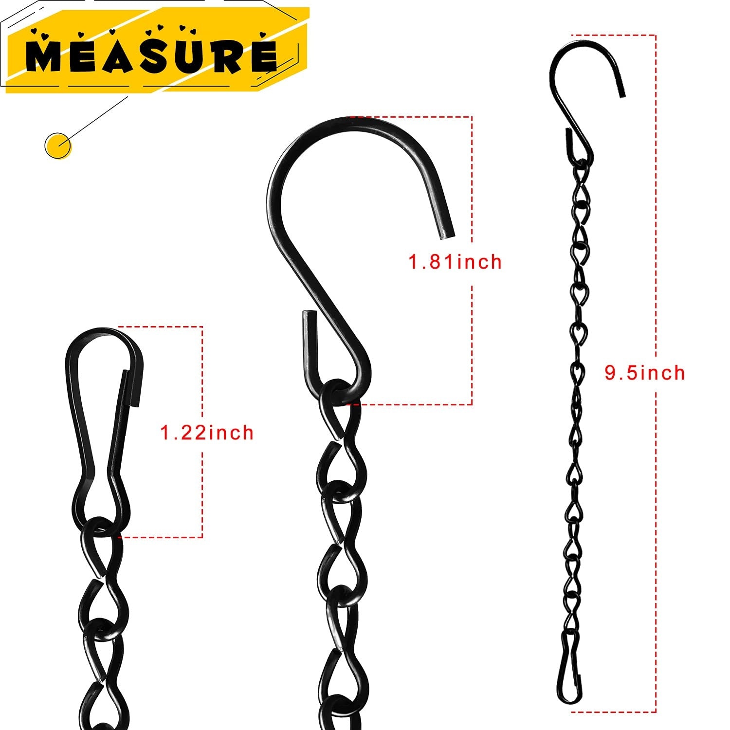 Etokfoks 12 Pack 9 5 in Hanging Chain for Bird Feeders Planters ...
