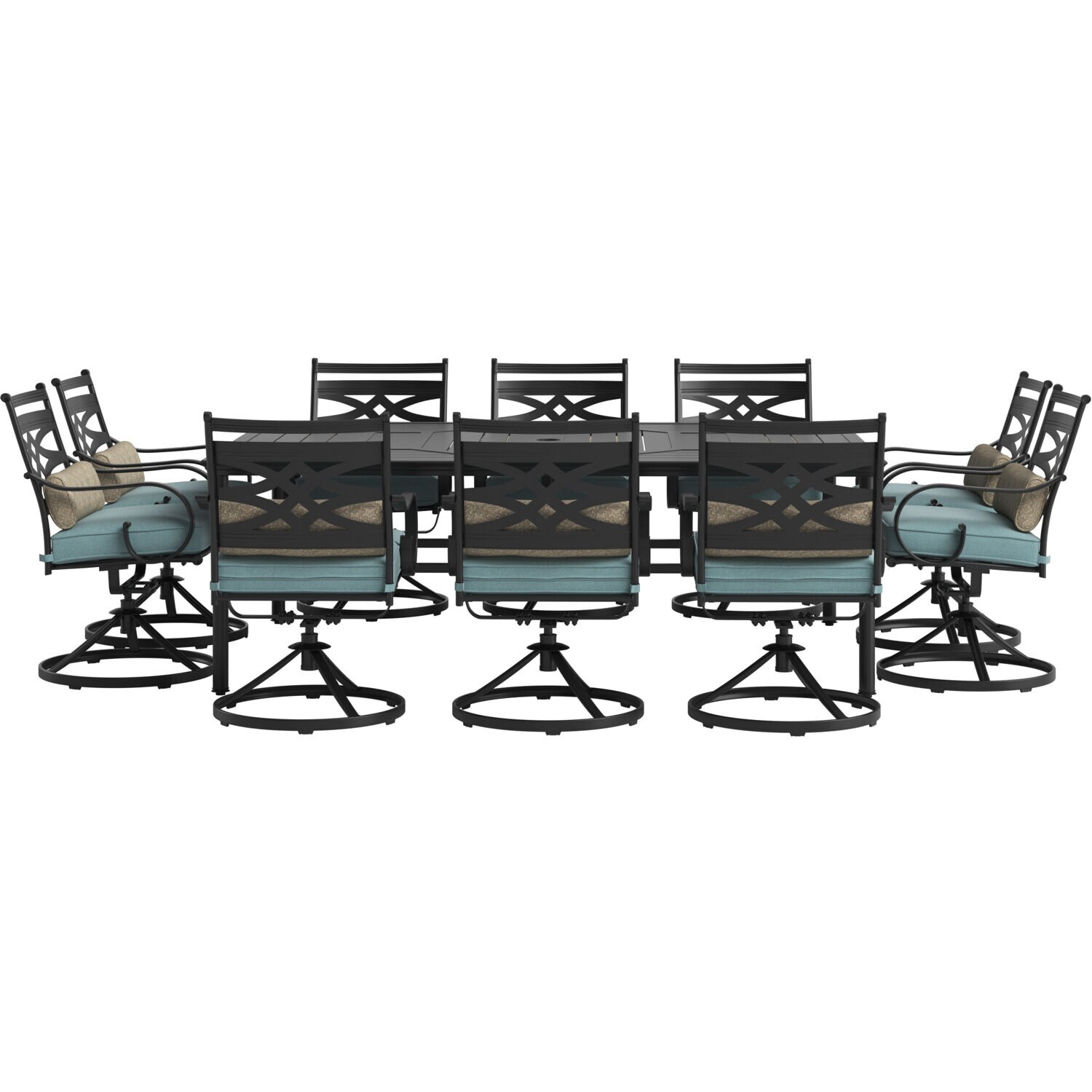 Hanover MCLRDN11PCSW10-BLU Patio-Dining-Sets - View #13