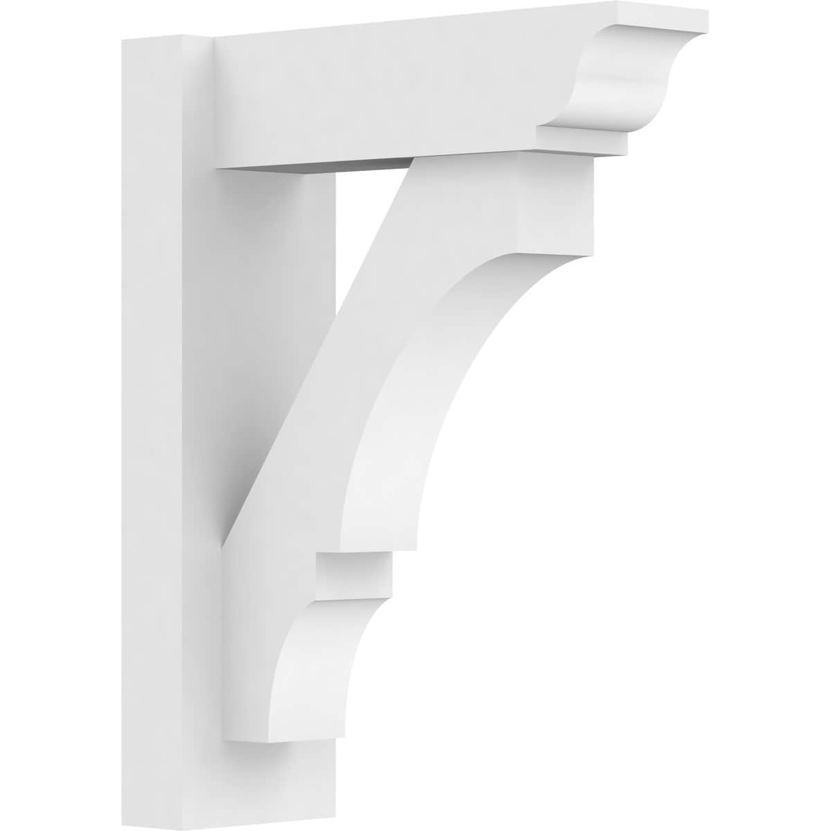 Ekena Millwork OUTP05X14X18BOA01 5-in W x 14-in D x 18-in H Balboa Architectural Grade PVC Outlooker with Traditional Ends