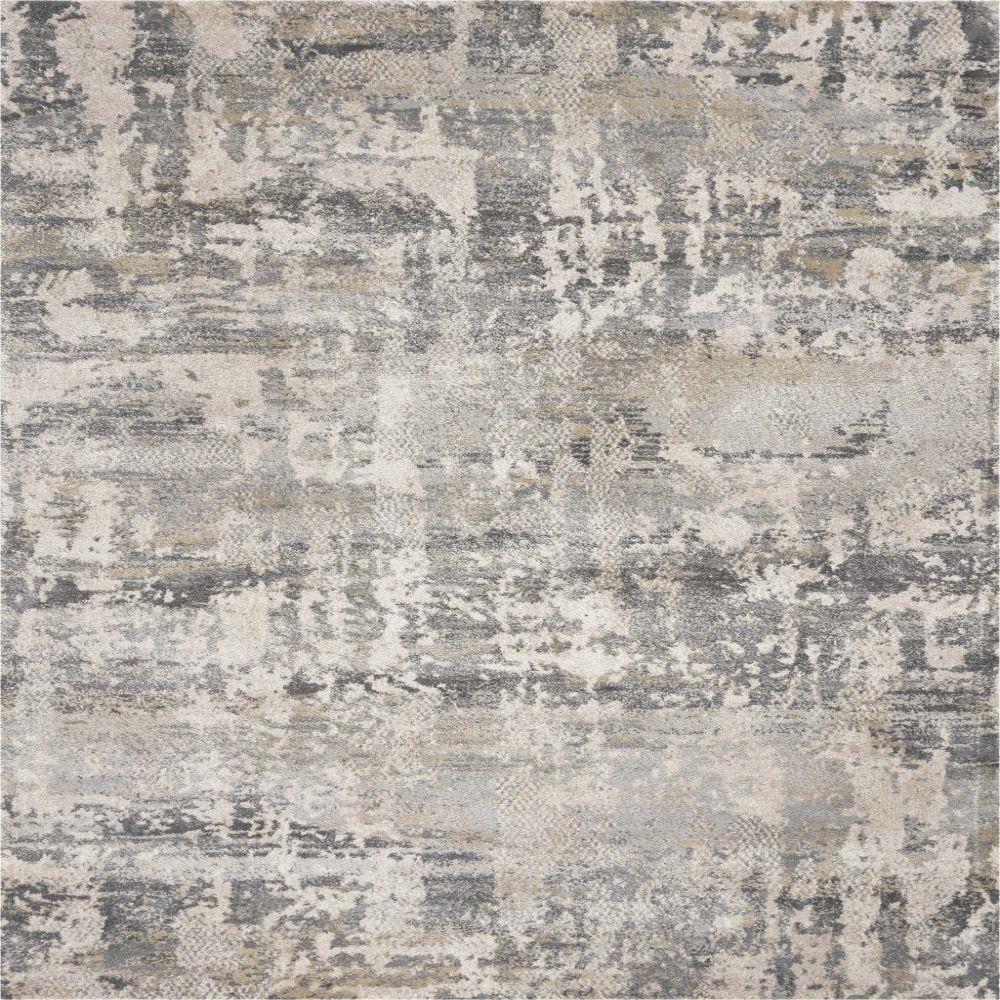 HomeRoots 350274 Bernadette 9 X 13 (ft) Gray Indoor Distressed/Overdyed Area Rug
