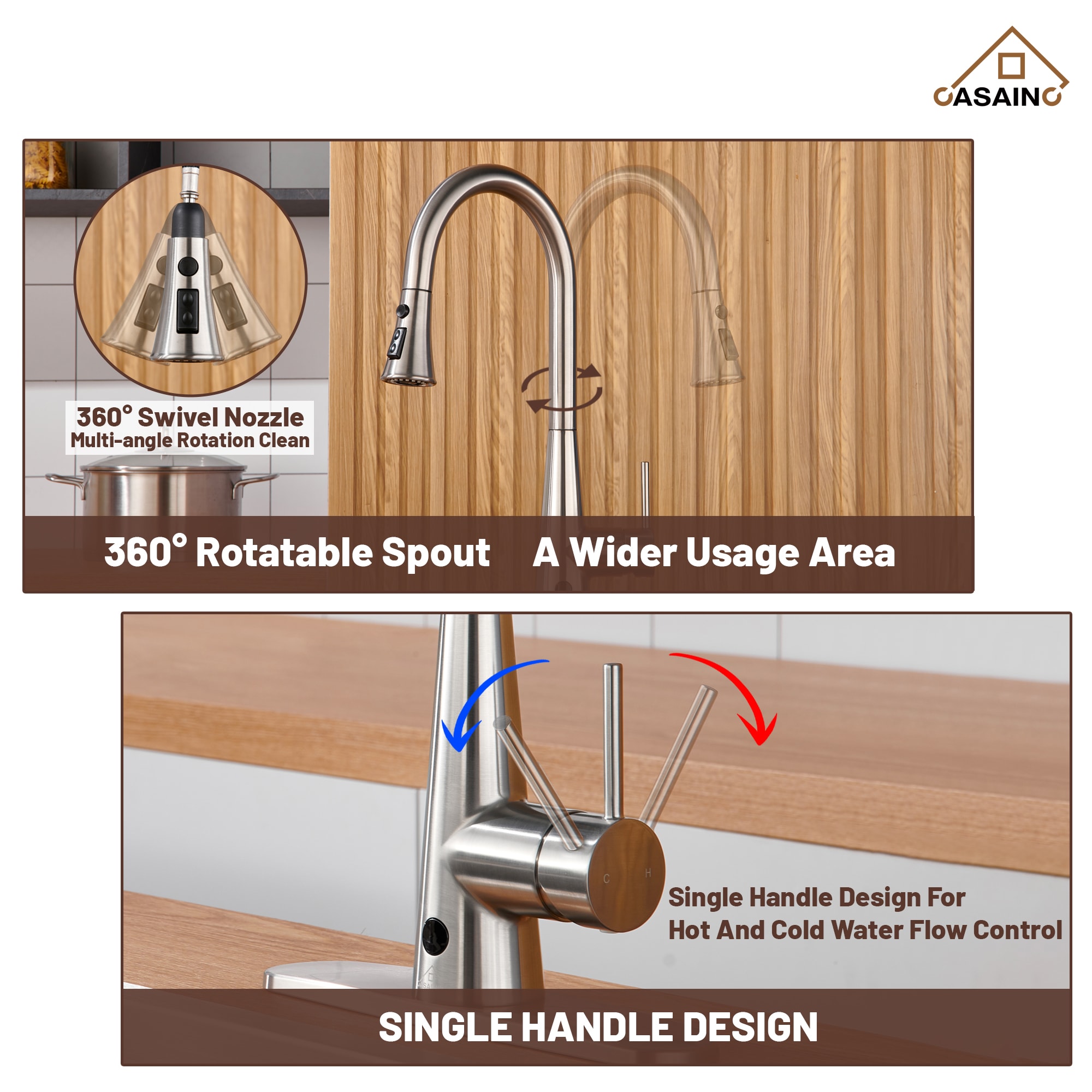 CASAINC RB0764-WE Kitchen-Faucets - View #9