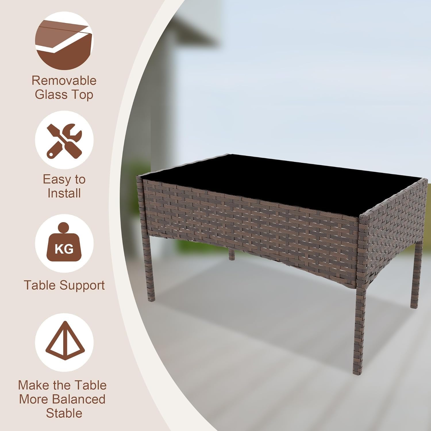 Qeetex DHZ-PHO-34UMY37G Patio-Sofas-Daybeds - View #3