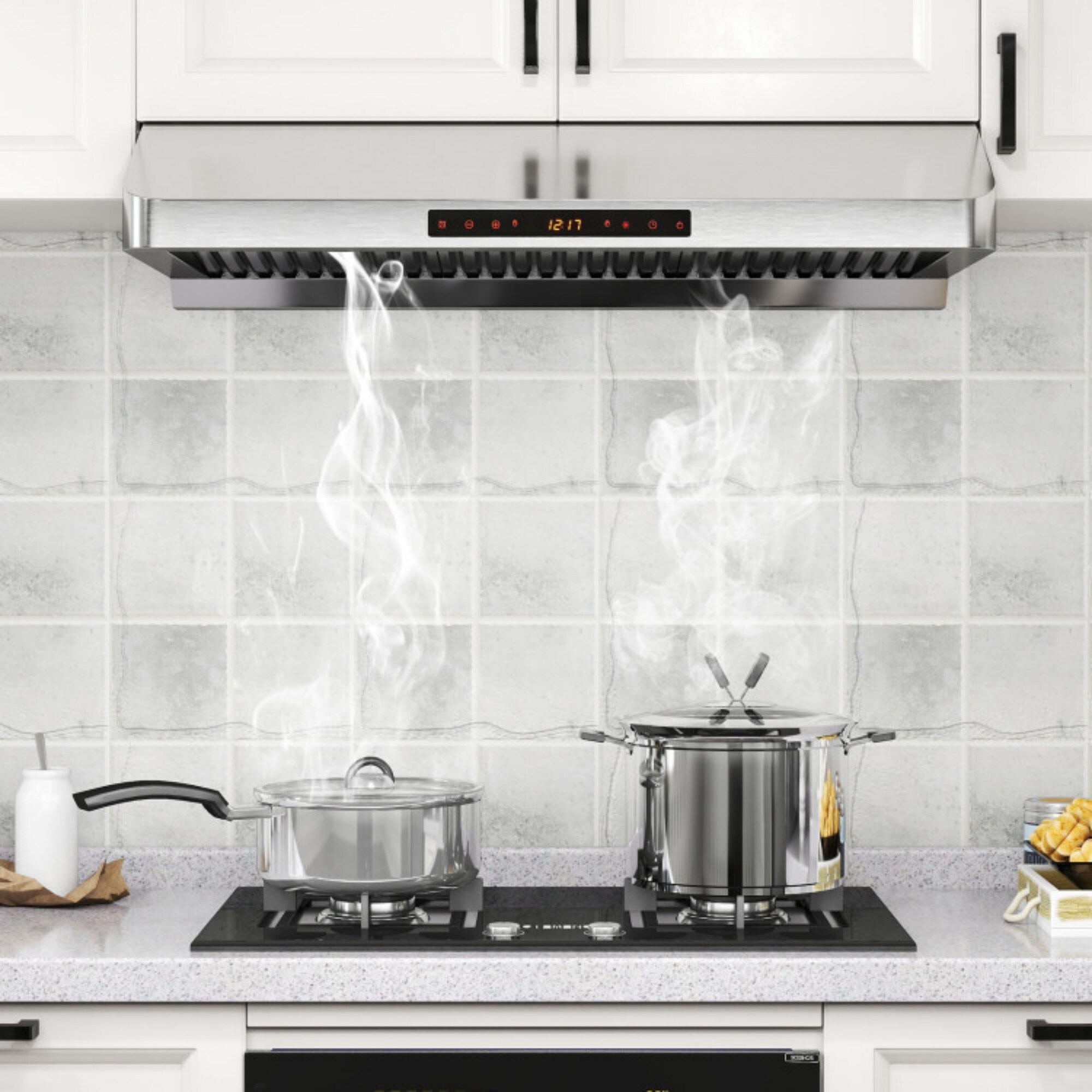 LUCKY ONE LO-FP10777USSL Undercabinet-Range-Hoods - View #7