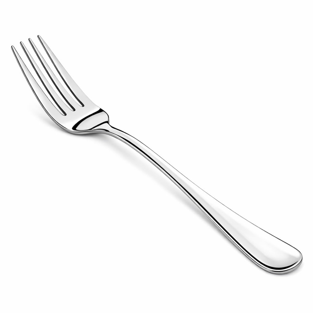 Aoibox  16 Piece 8 5 in Stainless Steel Dinner Fork Set with Mirror Polished Finish for Home and Restaurant Use