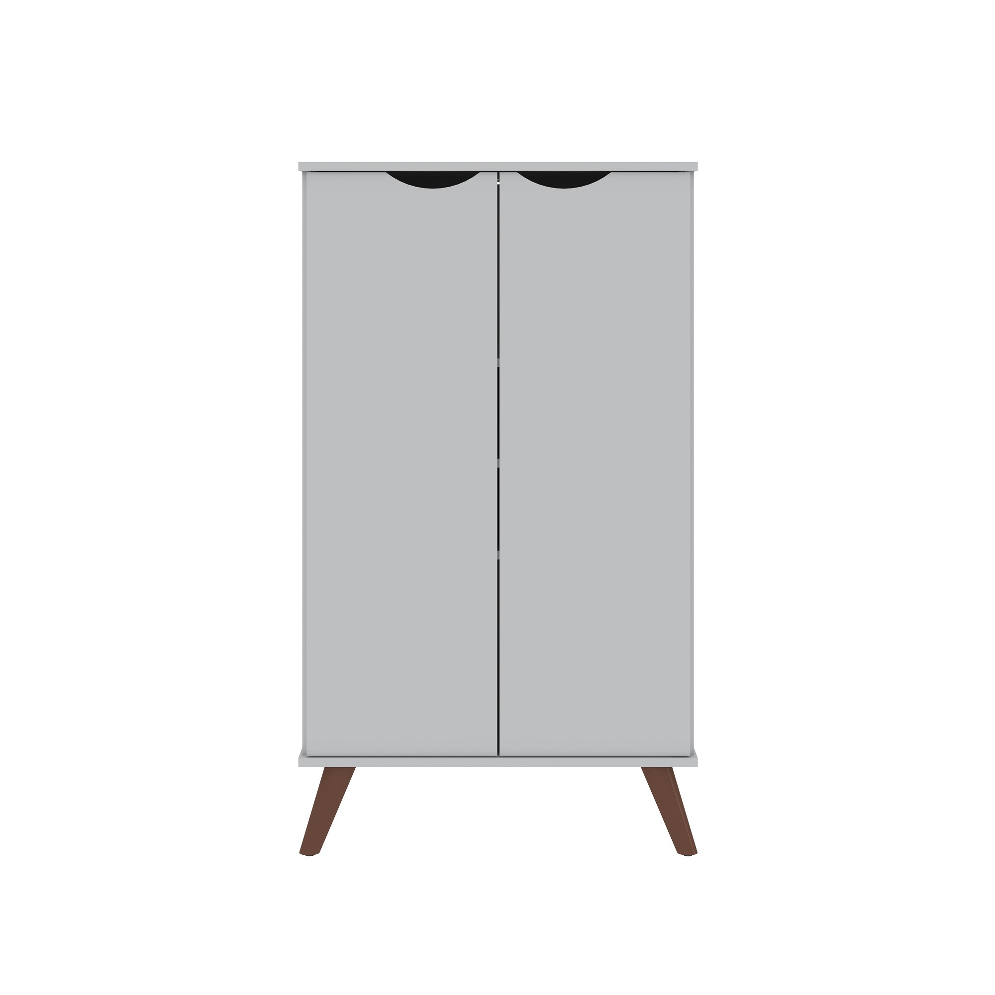 Manhattan Comfort 20PMC1 46.46-in H 4 Tier 24 pair White Composite Shoe cabinet