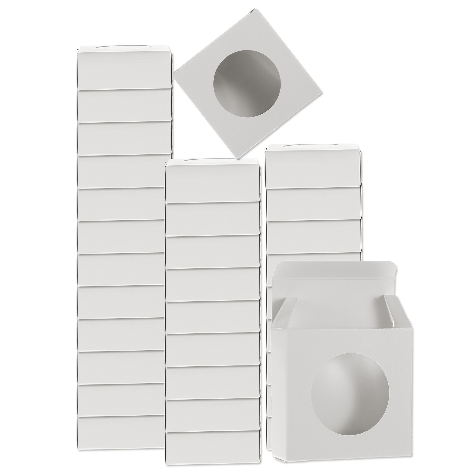 Unique Bargains 32pcs Soap Packaging Boxes 3x3x1.2 Inch Kraft Soap Box Mini Soap Present Treat Gift Box for Bakery Candy Packaging Jewelry Display (White) #S26012701UX2090