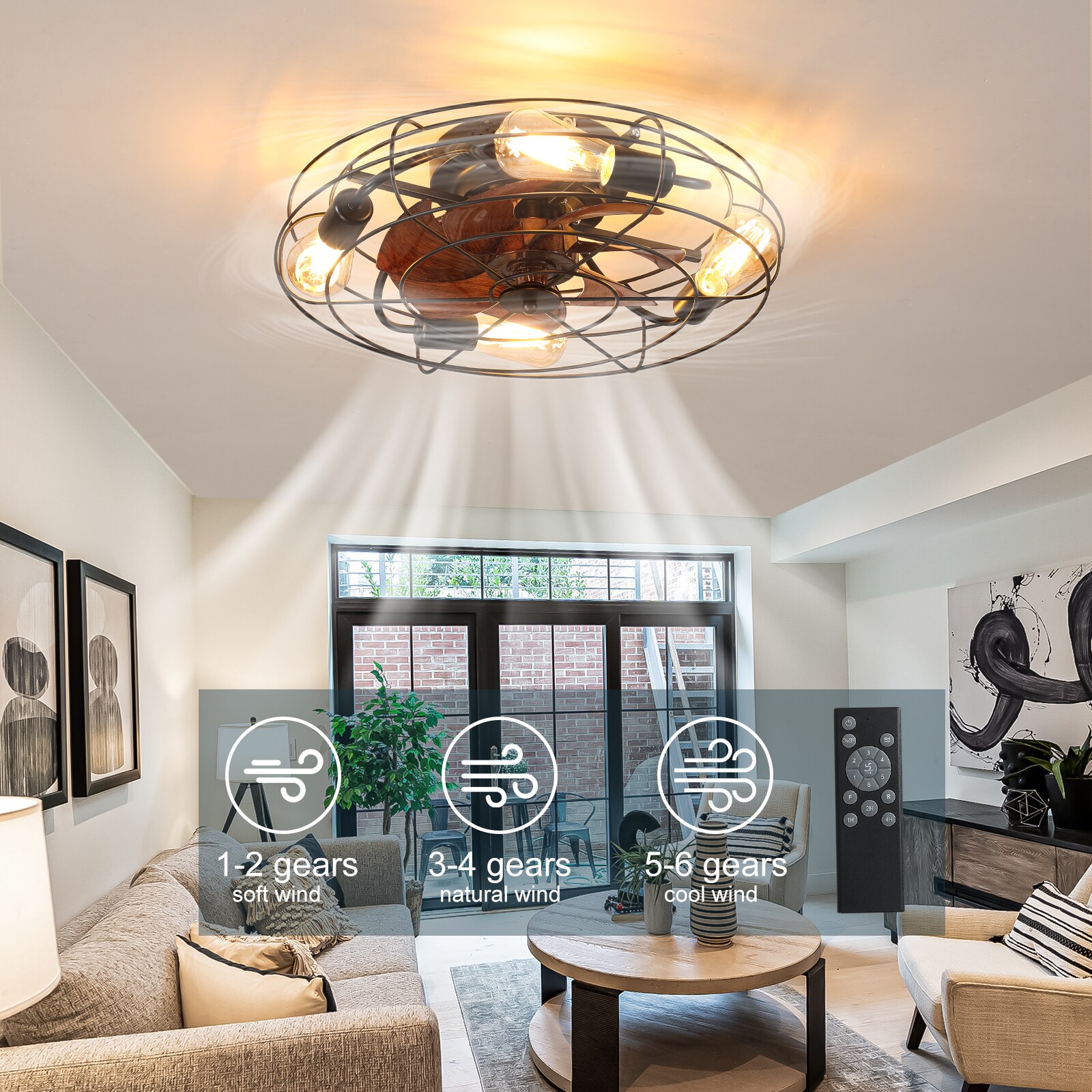 WELLFOR AMYUA-13 Ceiling-Fans - View #5