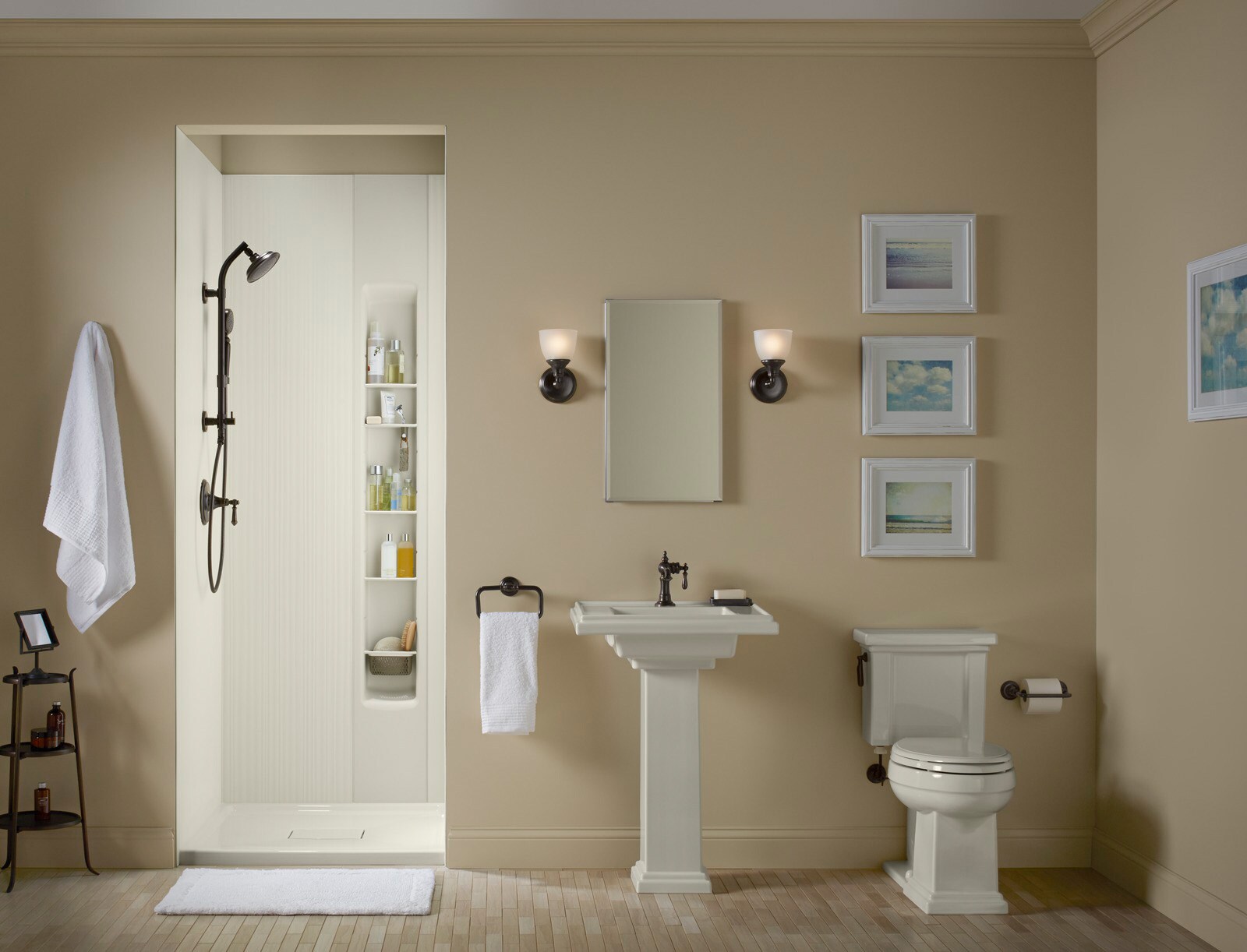 KOHLER Choreograph Biscuit Panel Kit Shower Wall Surround (Common: 36 ...