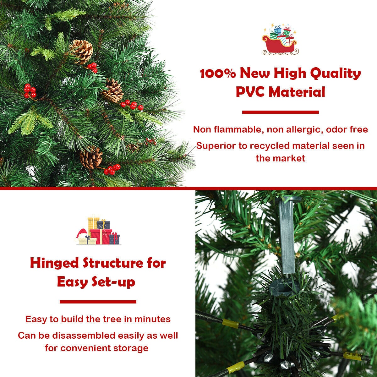 Forclover HYFW-TR813 Artificial-Christmas-Trees - View #5