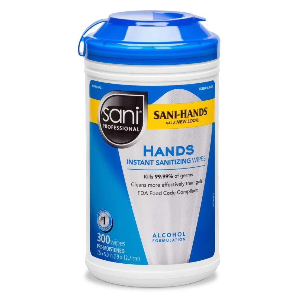 1800-Pack 300-count Fragrance-free Hand Sanitizer Wipes | - Sani Professional NICP92084CT