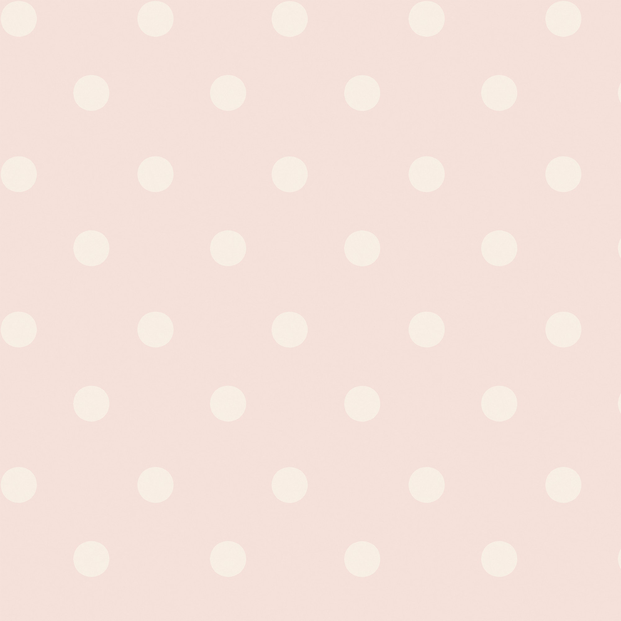 56-sq ft Pink Non-woven Polka dot Unpasted Wallpaper
