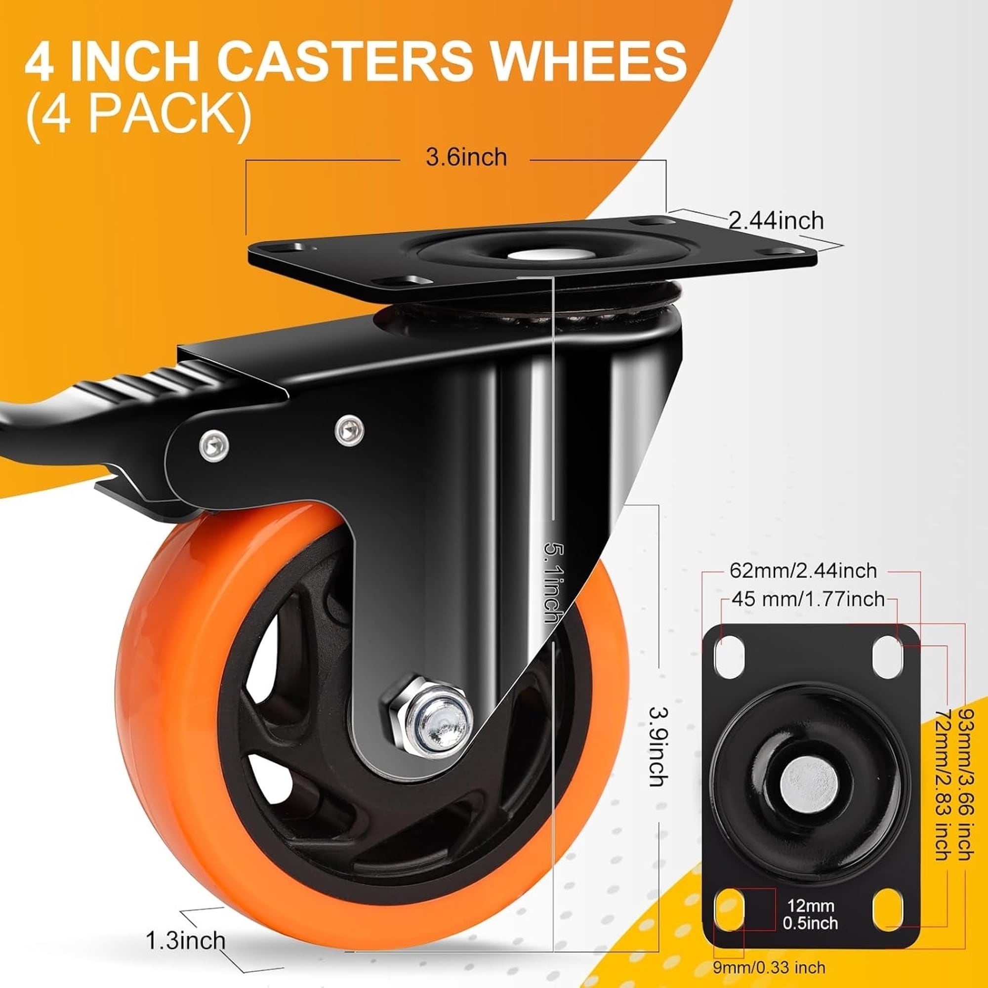 Numhew NHBEN45556 casters - View #2