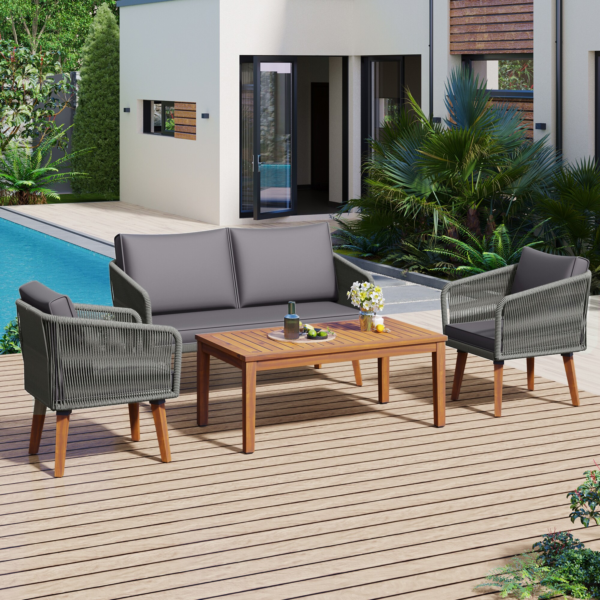 AHIOU HOME ZAAHG-0004AAESF Patio-Conversation-Sets - View #2