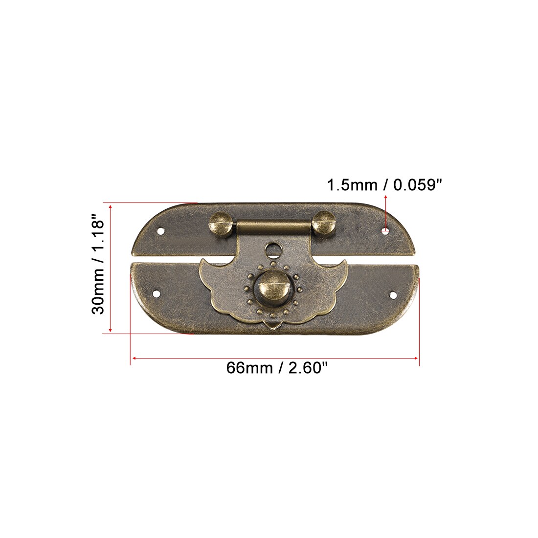 Unique Bargains S25093001UX7171 Cabinet-Latches - Thumbnail View #2