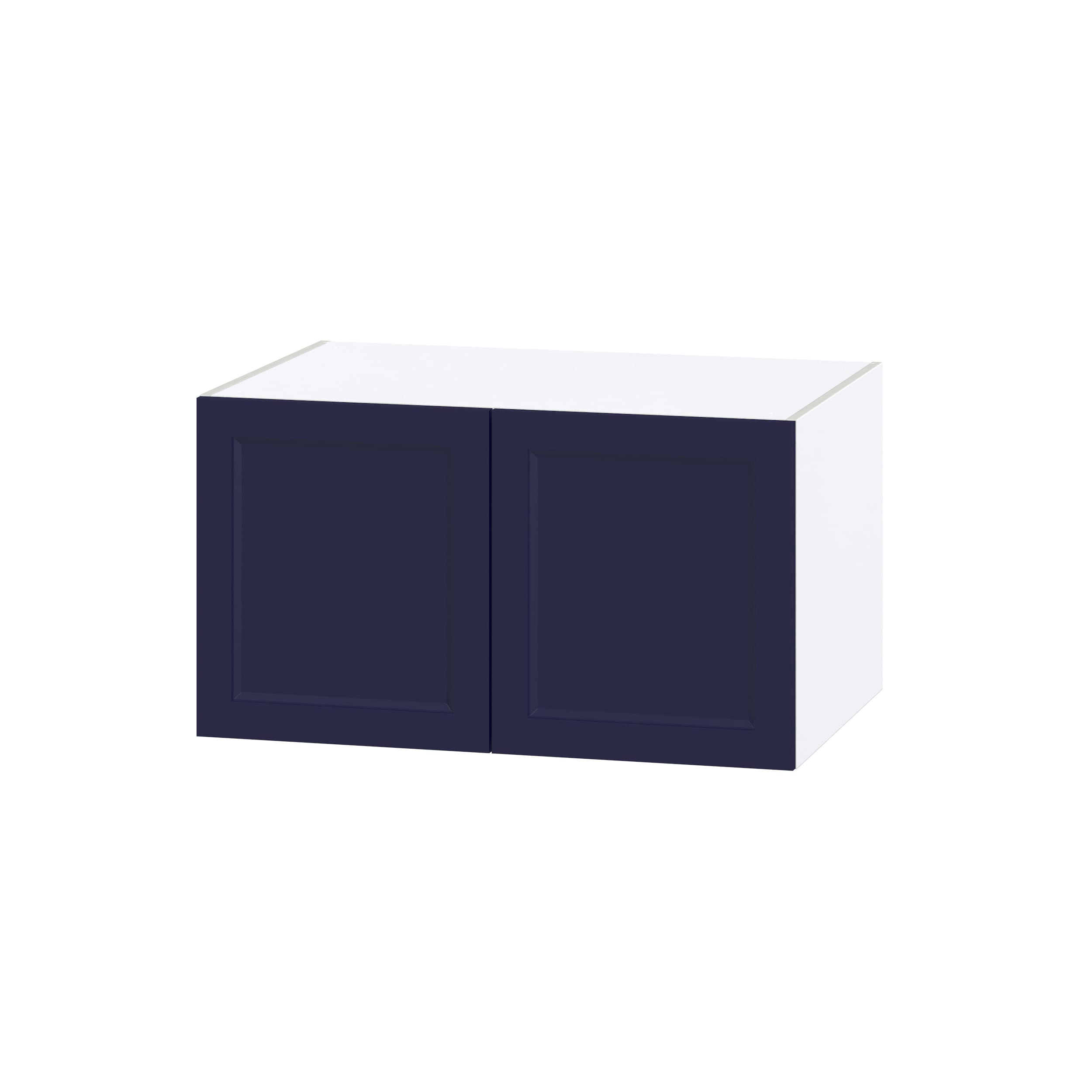 Hugo&Borg Lorette 24-in W x 20-in H x 24-in D Navy Blue Wall Fully Assembled Cabinet (Recessed Panel Shaker Door Style)