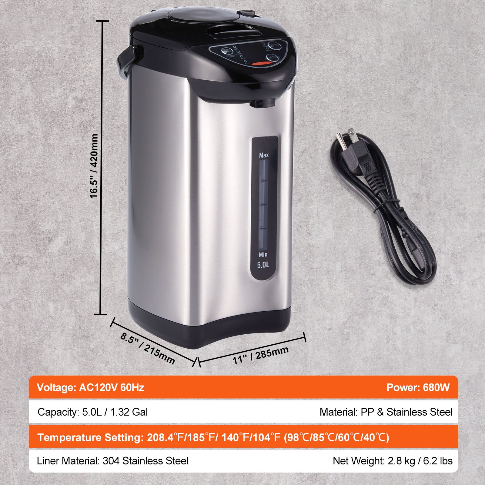 VEVOR SCJRSH5L000001556V1 Hot-Water-Dispensers - View #7