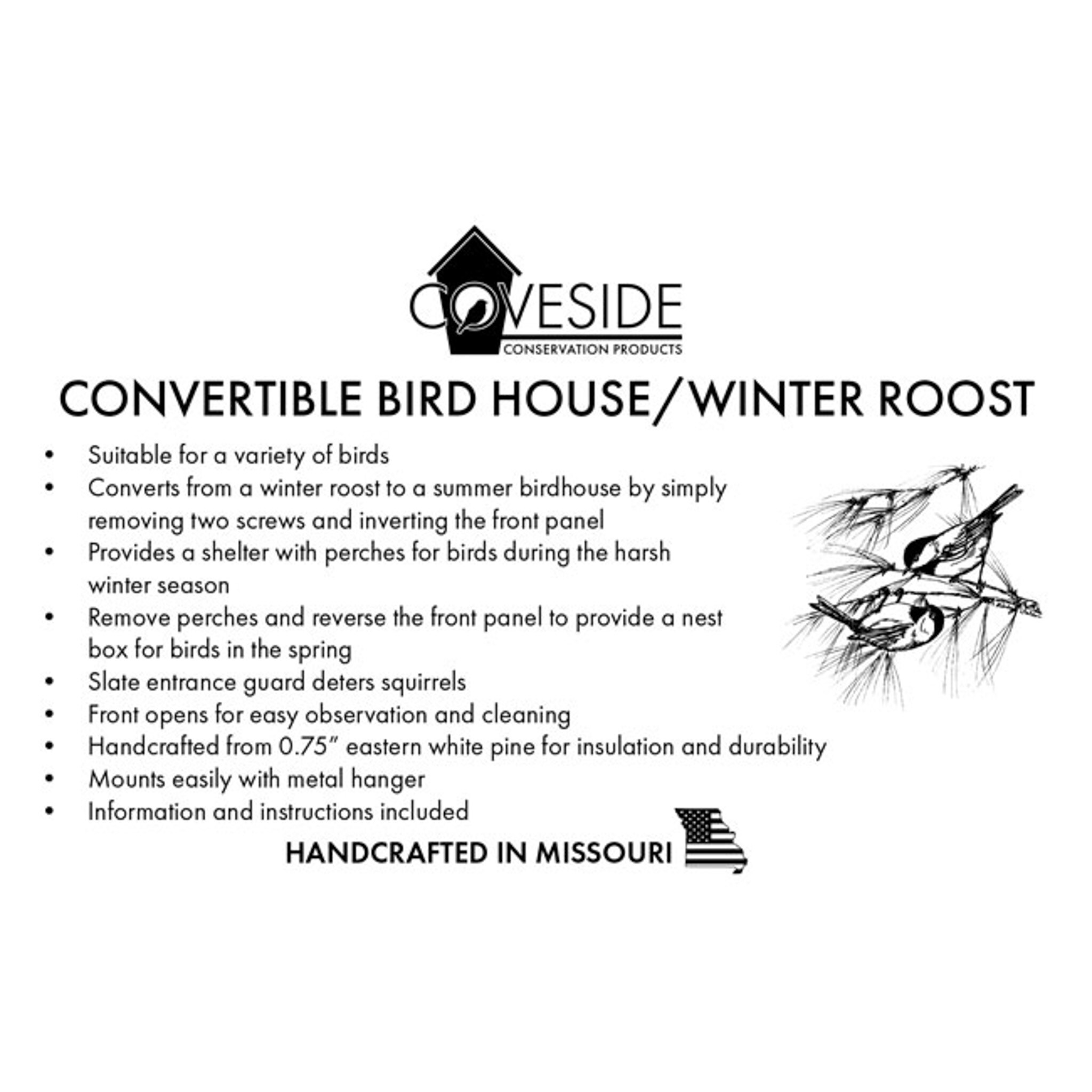 Coveside Conservation COV-10097 Bird-Houses - View #6
