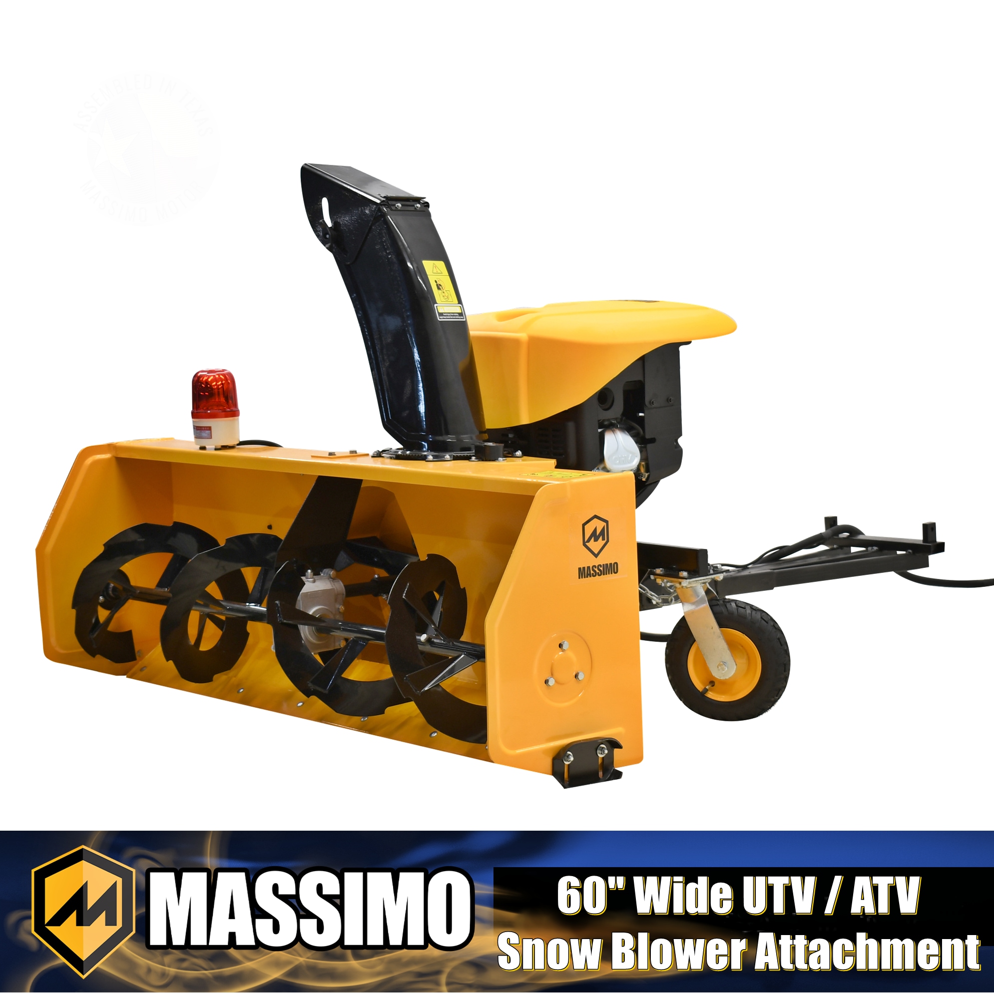 Massimo Y250060715 60" Wide 420Cc, 2 Stage Snow Blower For Utv/Atv Accessory