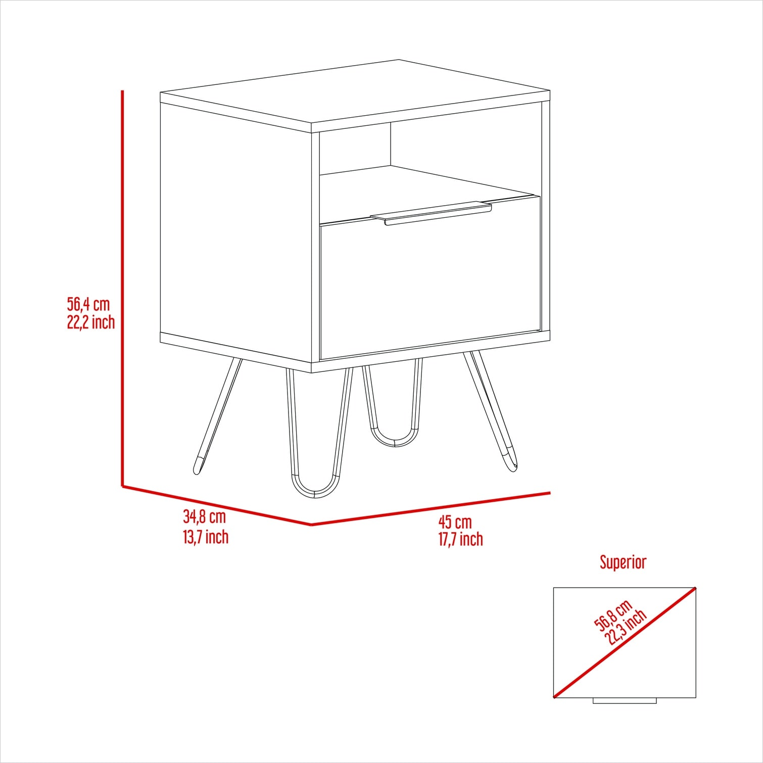 SunJet NQFCNDOS96NK nightstands - View #4