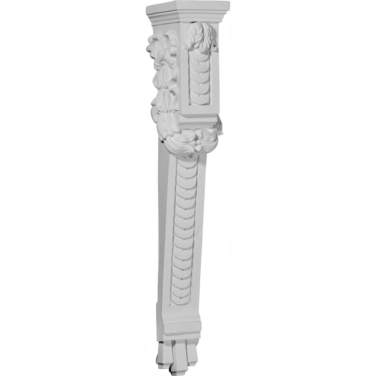 Ekena Millwork COR03X05X27OD 3.875-in x 5.25-in x 27-in Primed White Urethane Paintable Corbel