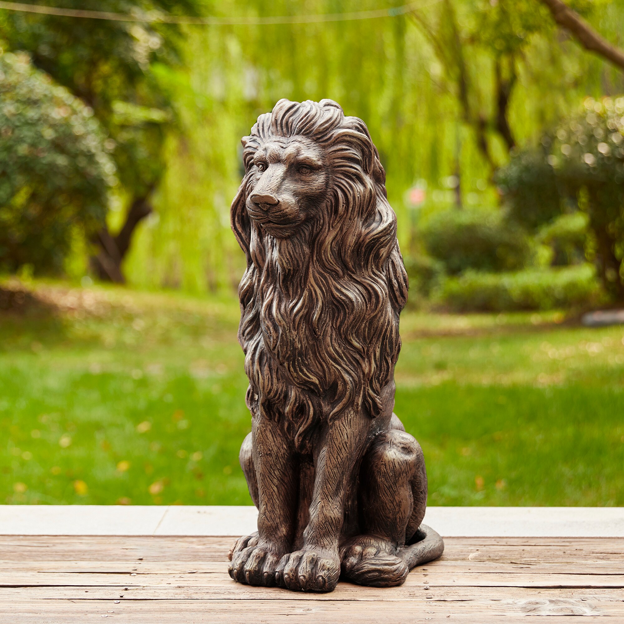 Glitzhome 2025400055 Garden-Statue - View #3