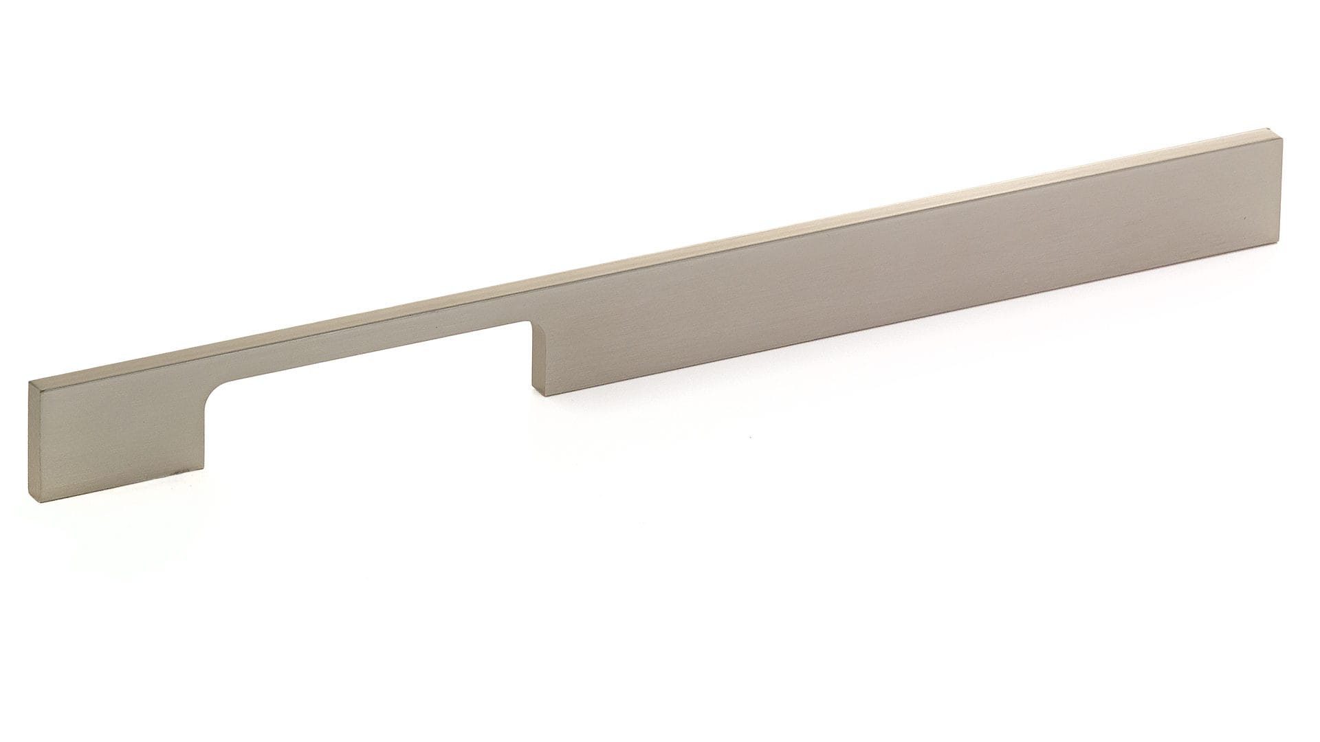 Richelieu BP720256195 Aversa 10-1/8-in , 256mm Center to Center Brushed Nickel Rectangular Handle