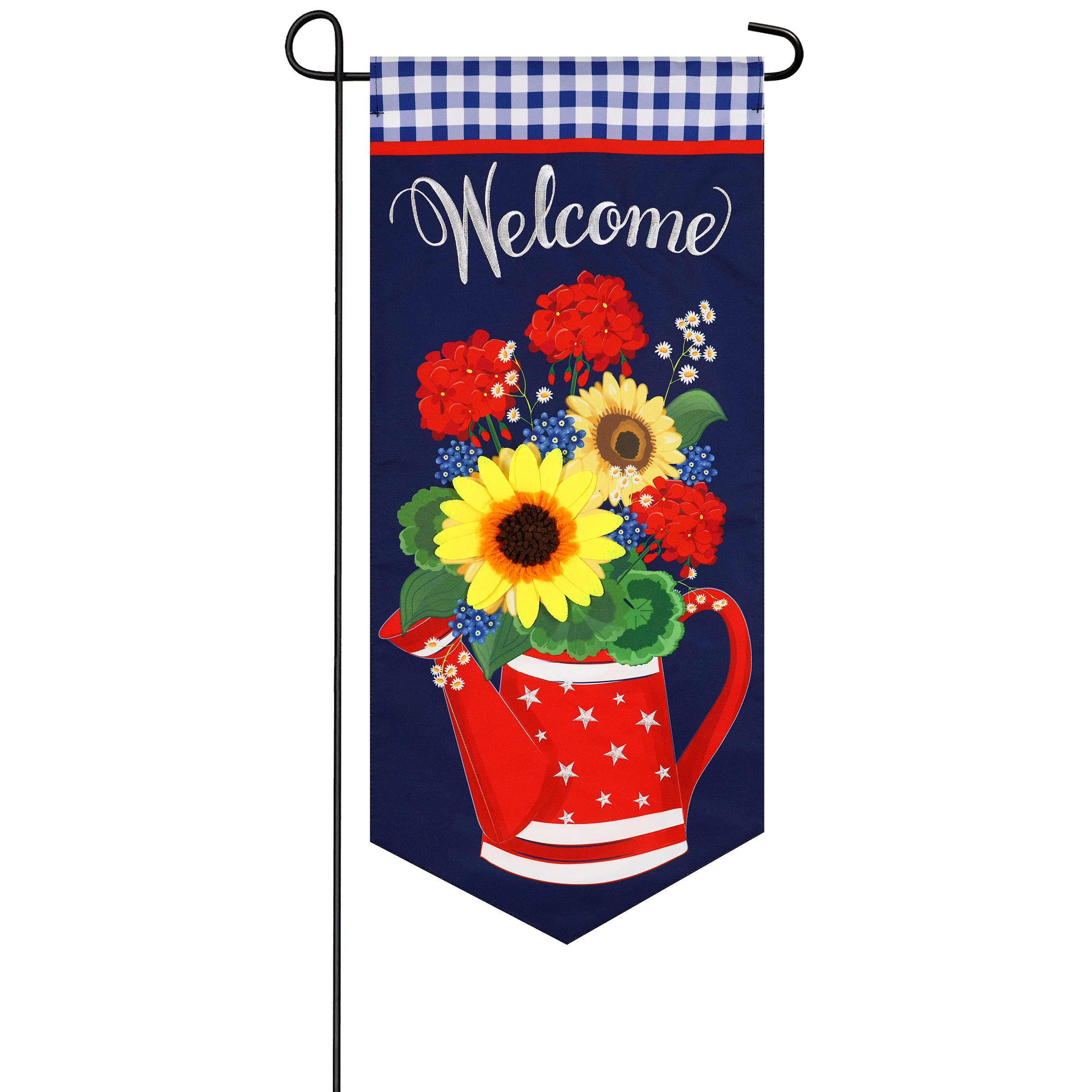 Style Selections ZLW14L11842 1-ft W x 2.3-ft H Floral Embroidered Banner Kit