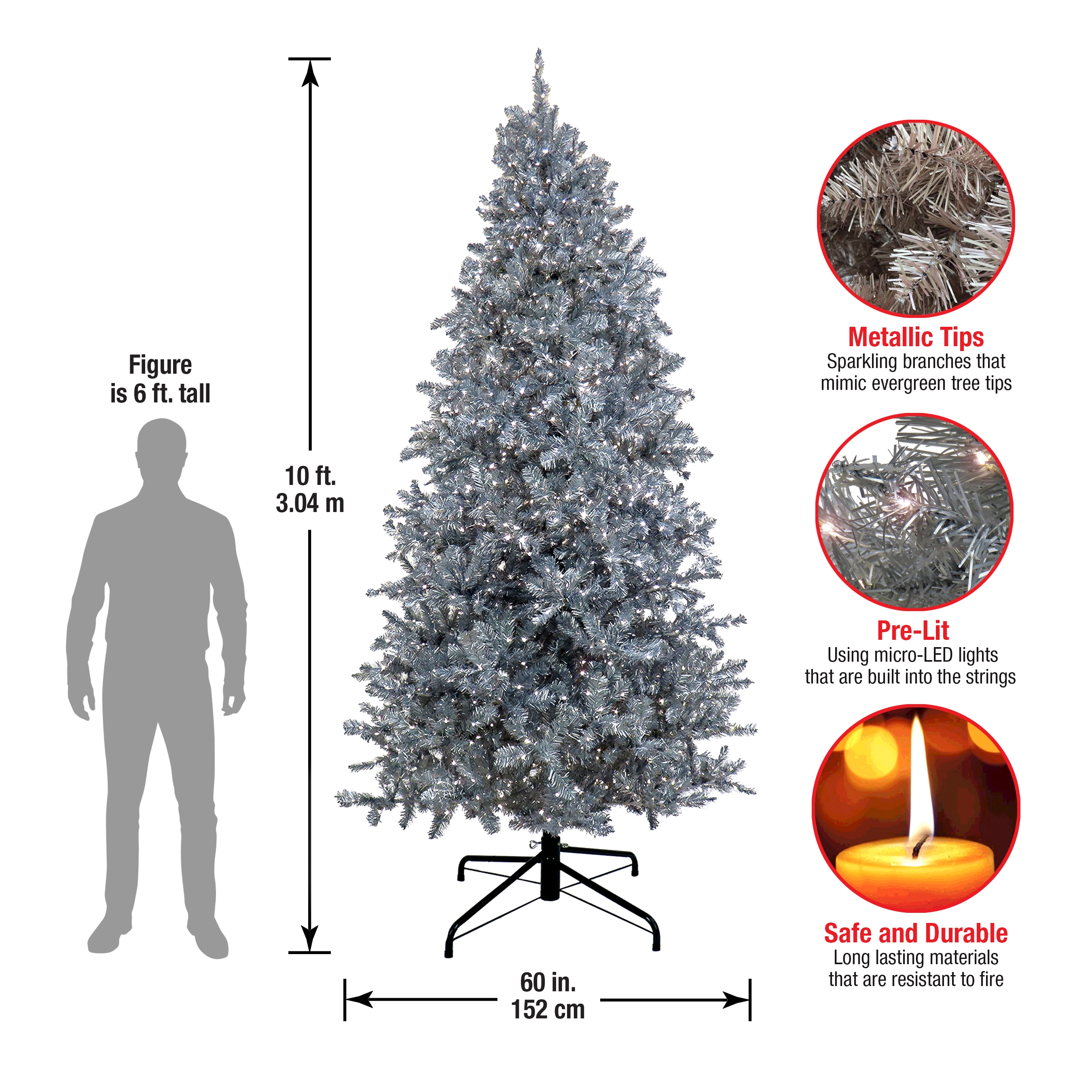National Tree Company XMS13-304L-100 Artificial-Christmas-Trees - View #7