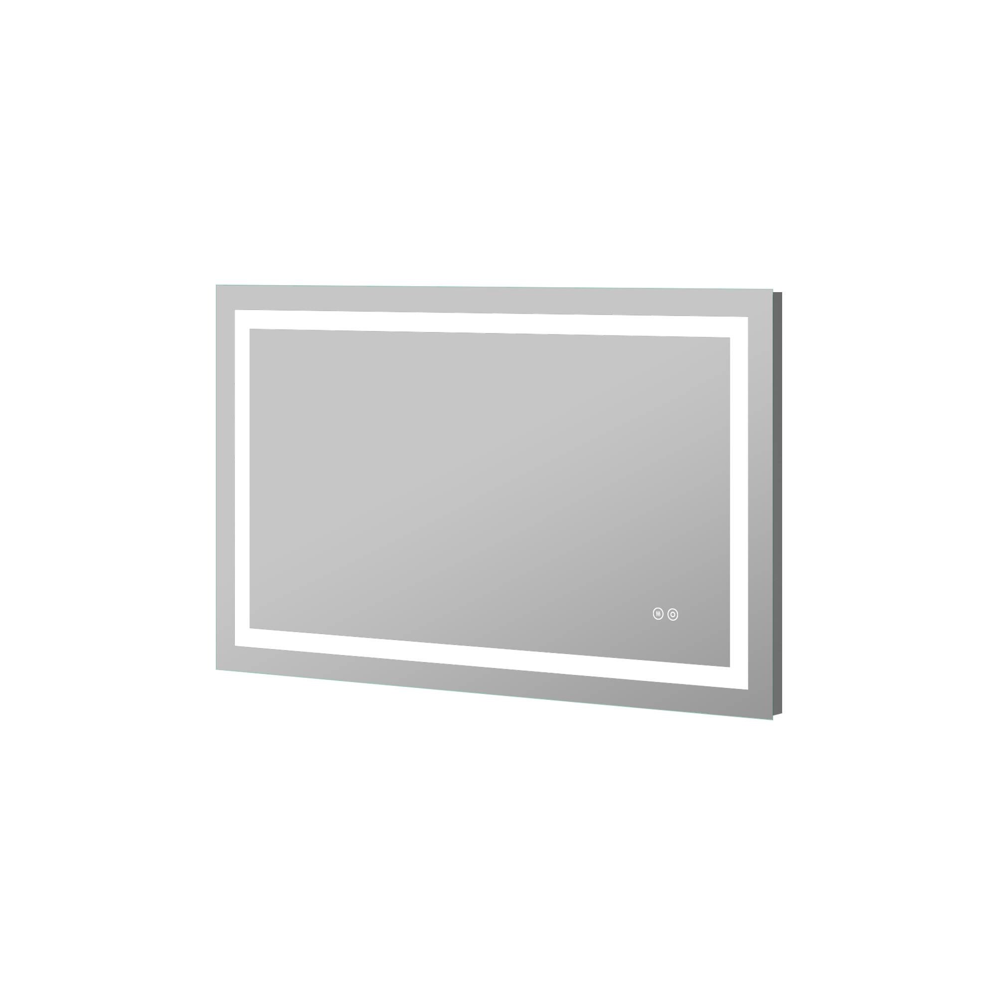 Forclover Dimmable LED Mirror 40-in x 24-in Frameless Dimmable LED ...