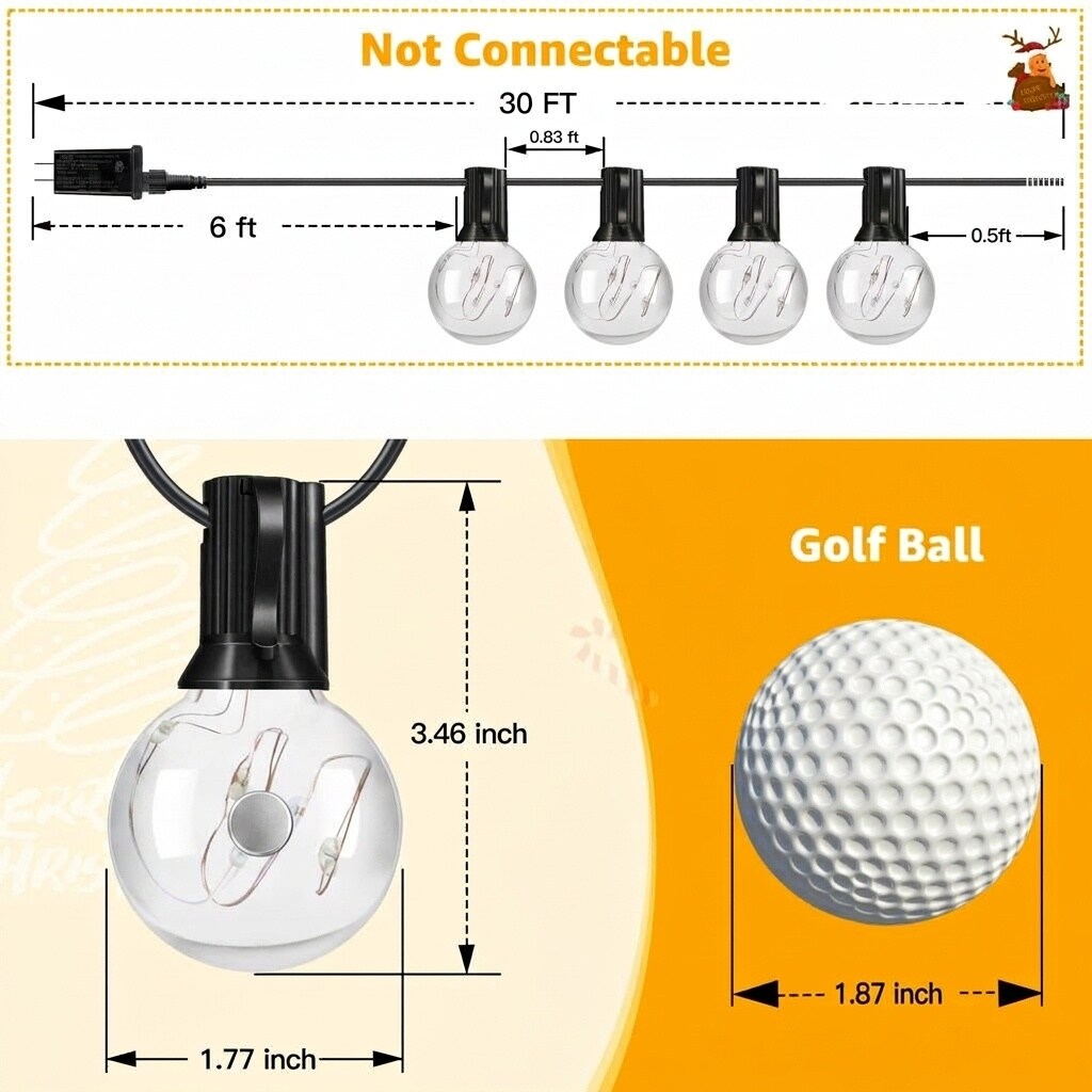 Vrbgify L05VG11031 Patio-String-Lights - View #2