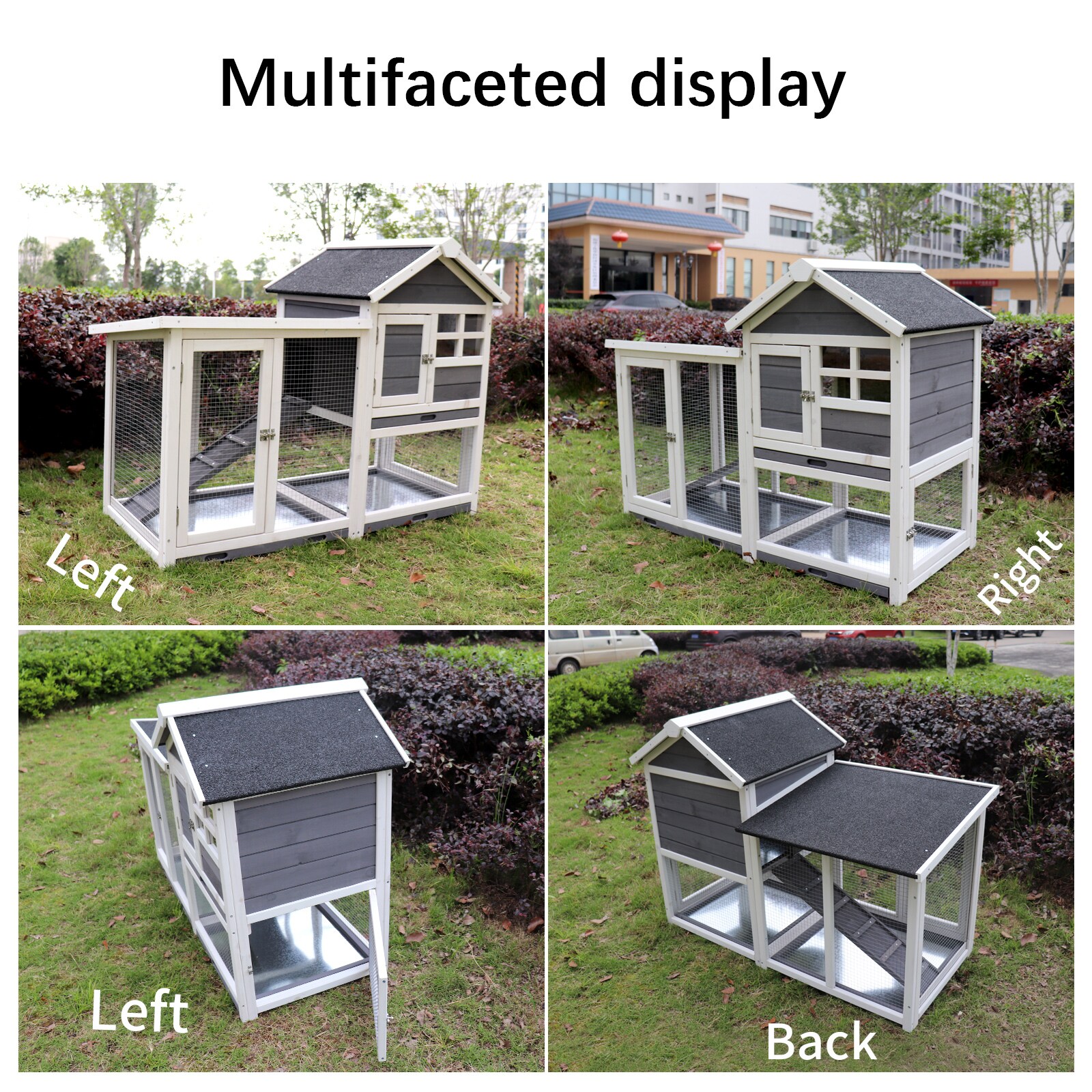 Kahomvis NH-QPW2-973 Chicken-Coops-Rabbit-Hutches - View #7