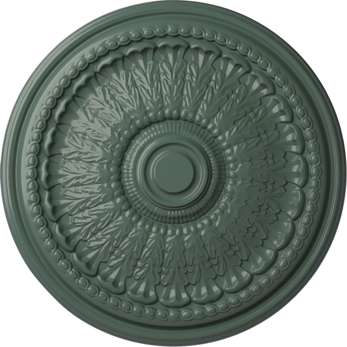 Ekena Millwork CM27BRCBF Brunswick 27-in W x 27-in L Painted Cloud Burst Polyurethane Whole Ceiling Medallion
