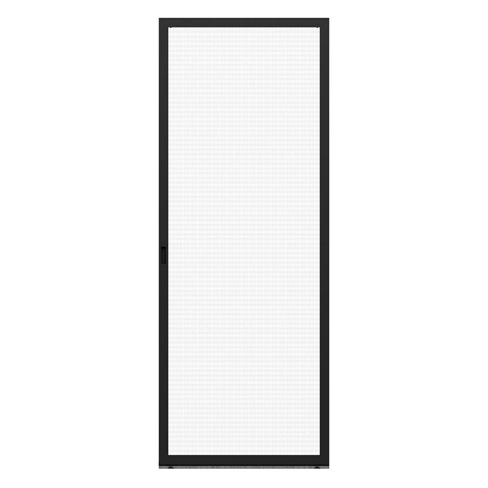 Pella 1000013267 Lifestyle 36-in x 77-in Black Aluminum Sliding Single Screen door (Handle Included)