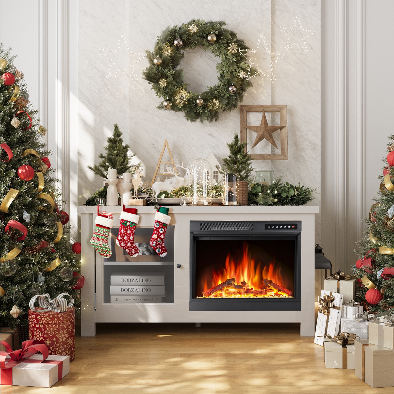 COWSAR LSSM2304W Electric-Fireplaces - View #11
