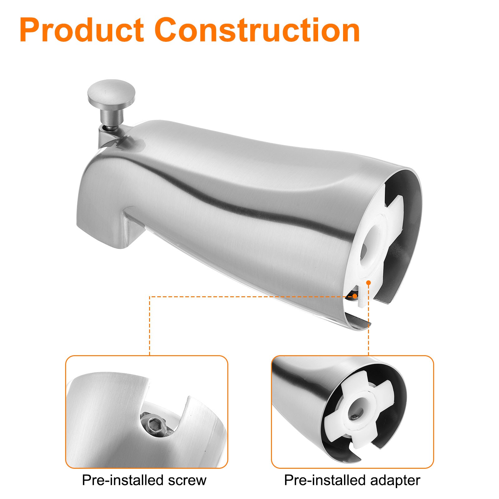 Unique Bargains S25093000UX8452 Roman-Tub-Faucets - View #3