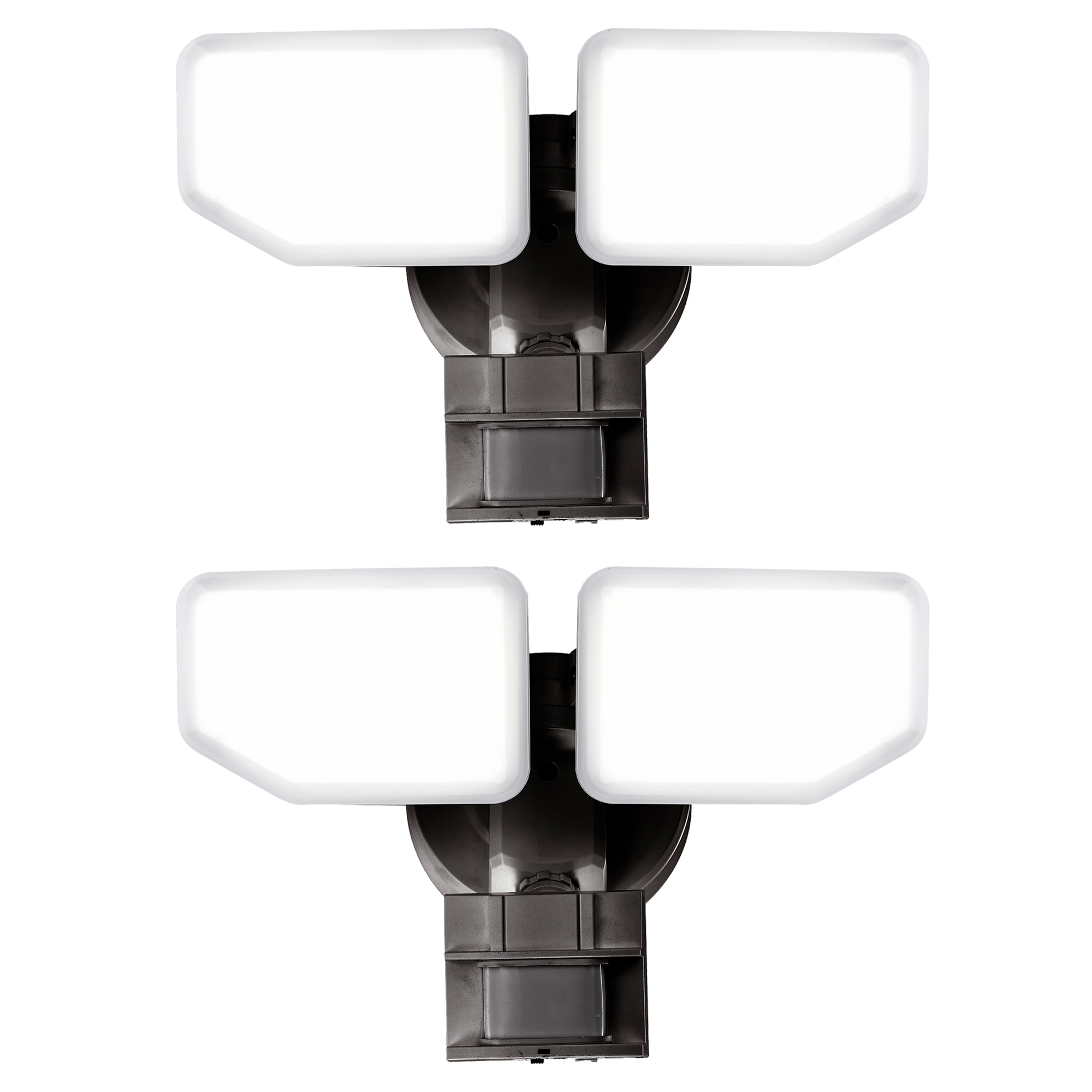 AWSENS SL5462-BZ-2PACK 180 -Degree 30 -Wattage Equivalent Hardwired LED Bronze 2 -Head Motion-Activated Flood Light 2 -Pack 2600 -Lumen