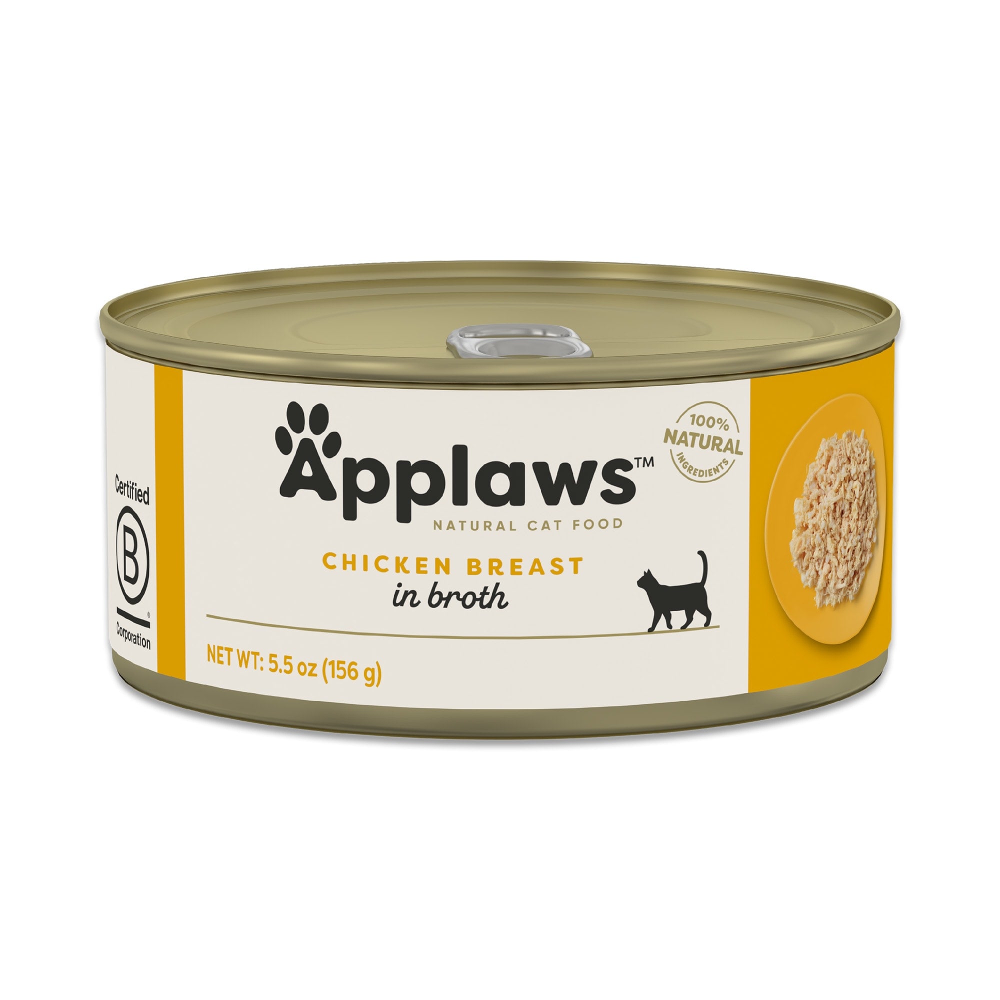 Applaws - Natural Chicken Breast in Broth Wet Cat Food 5.5 oz. Case of 12