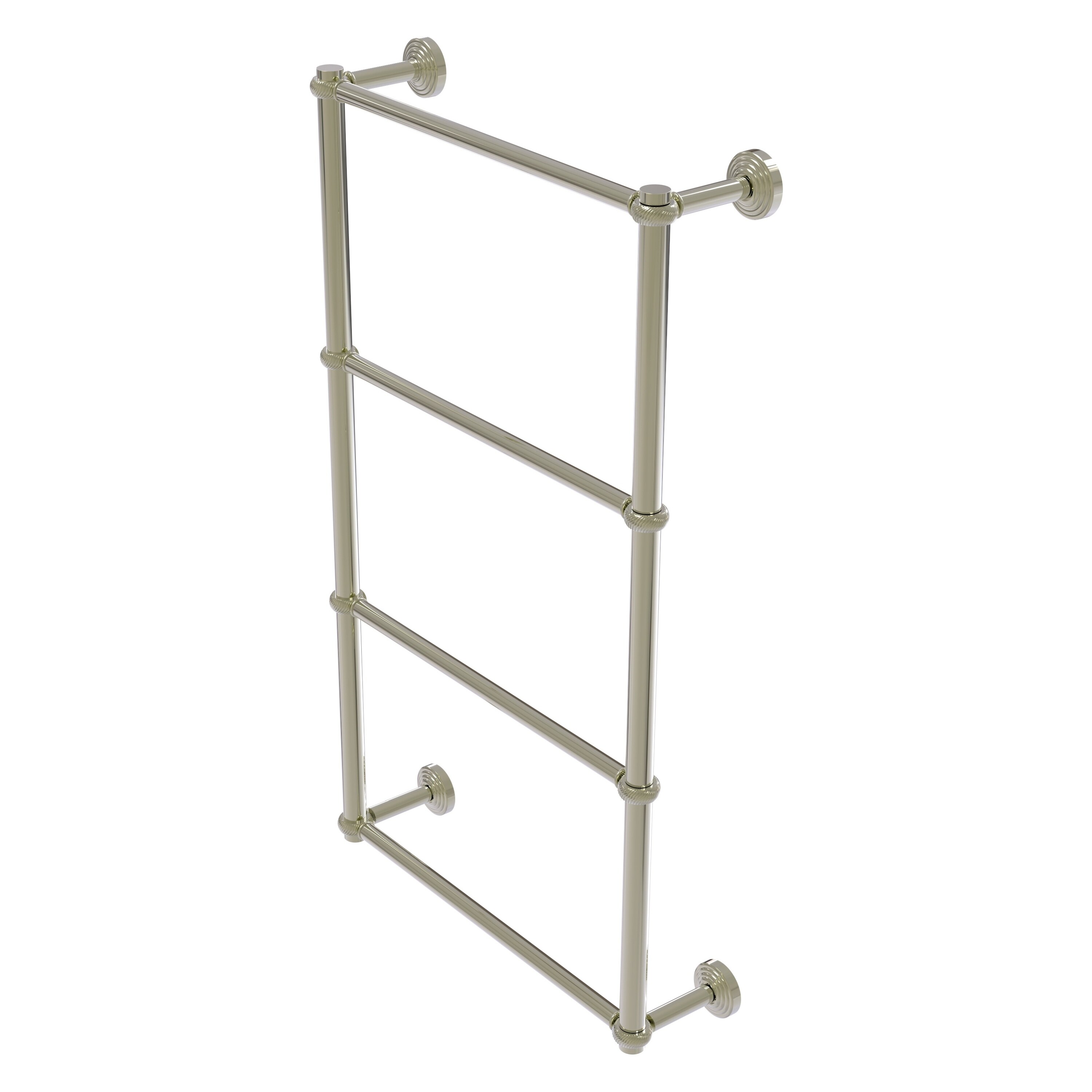 Allied Brass WP-28T-36-PNI Waverly Place 36-in double Polished Nickel Wall mount 4-tier Towel Bar