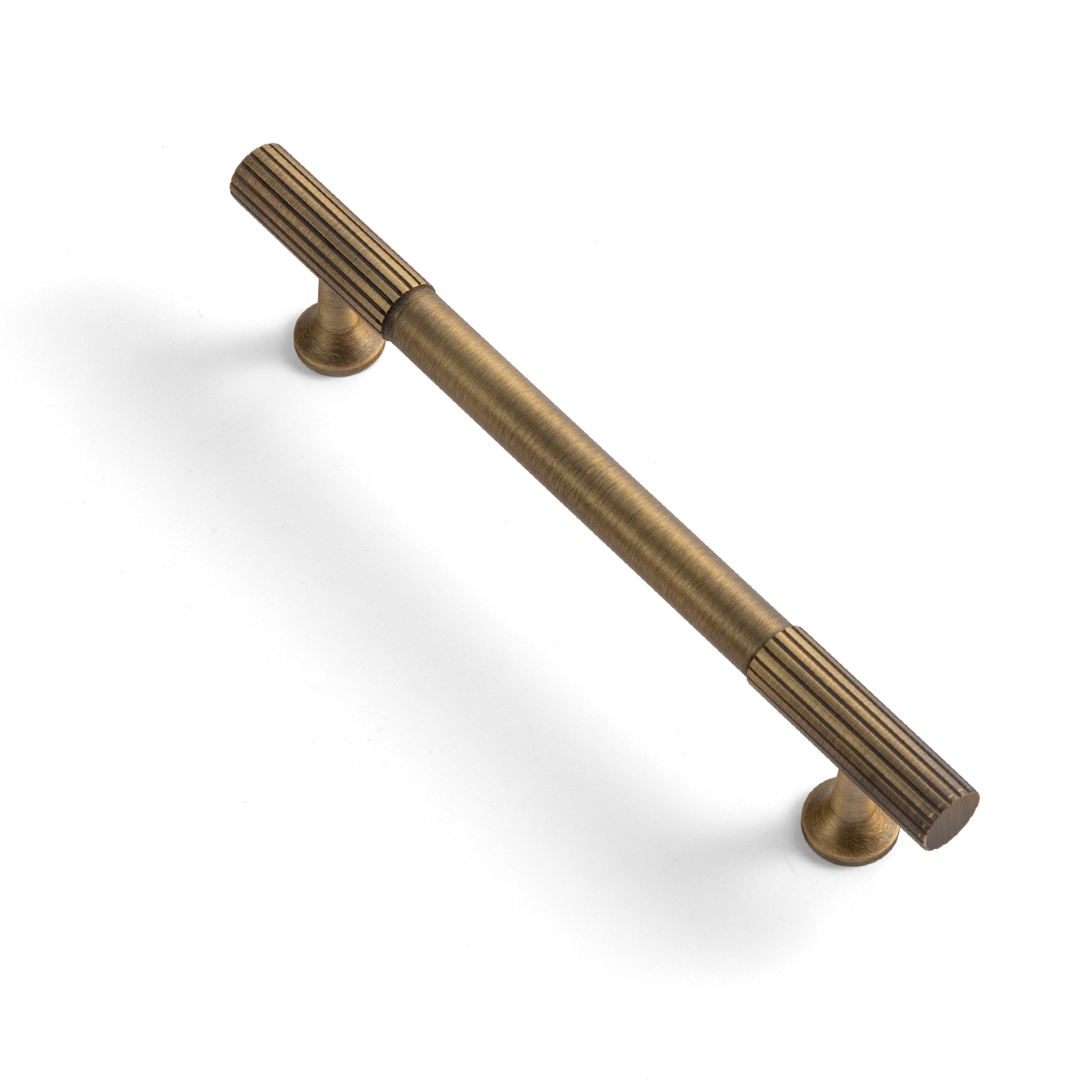 Miaokesen 2159GT-128-2PCS 5-1/16-in , 128mm Center to Center Antique Brass Cylindrical Bar 2 -Pack